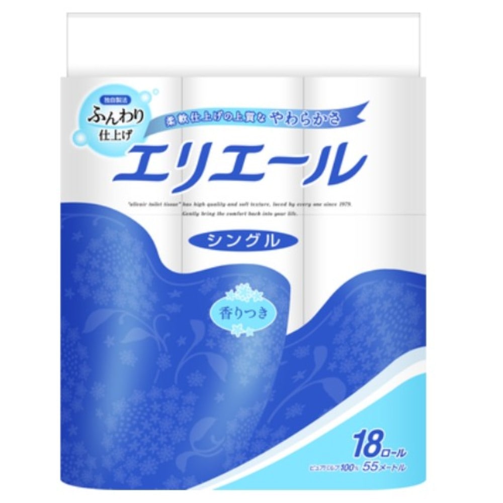 エリエールトイレット５５Ｍ　１８Ｒシングル