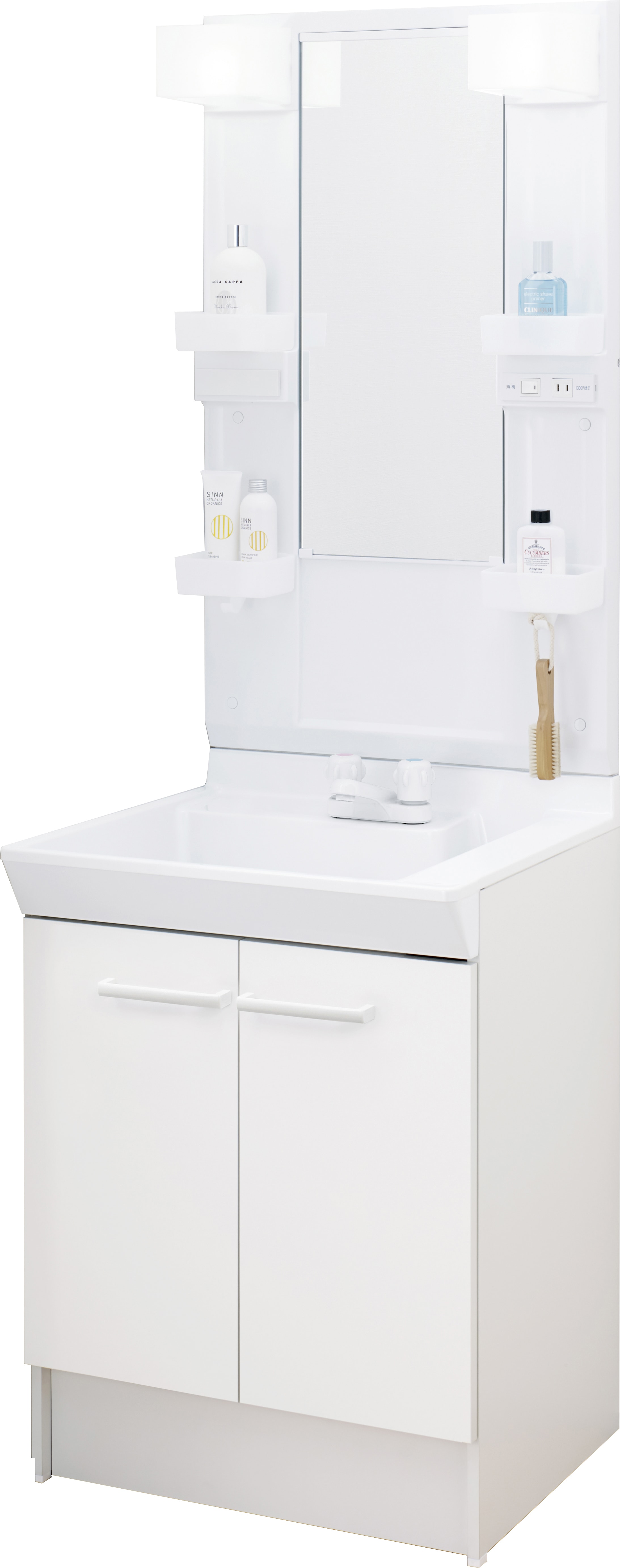 LIXIL 洗面化粧台 V1 間口60cm 2ハンドル一面鏡2枚扉