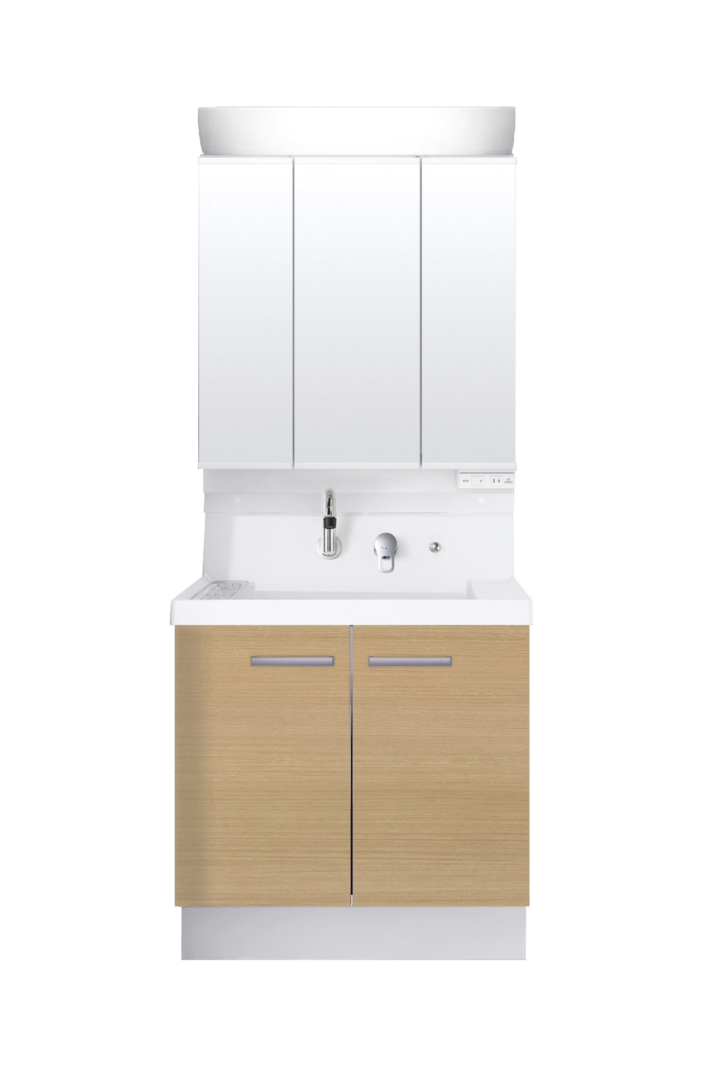 LIXIL 洗面化粧台 K1 間口75cm 洗髪3面鏡2枚扉 クリエペール