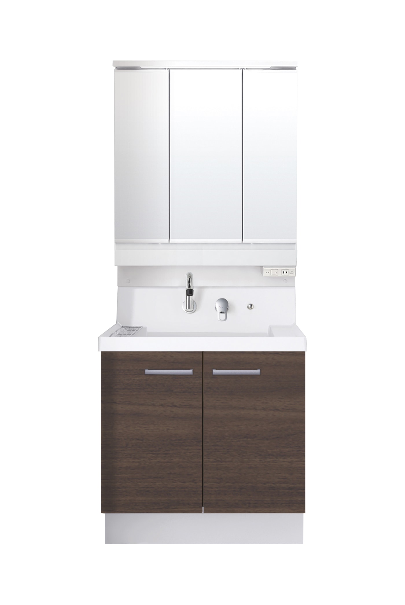 LIXIL 洗面化粧台 K1 間口75cm SP三面鏡2枚扉