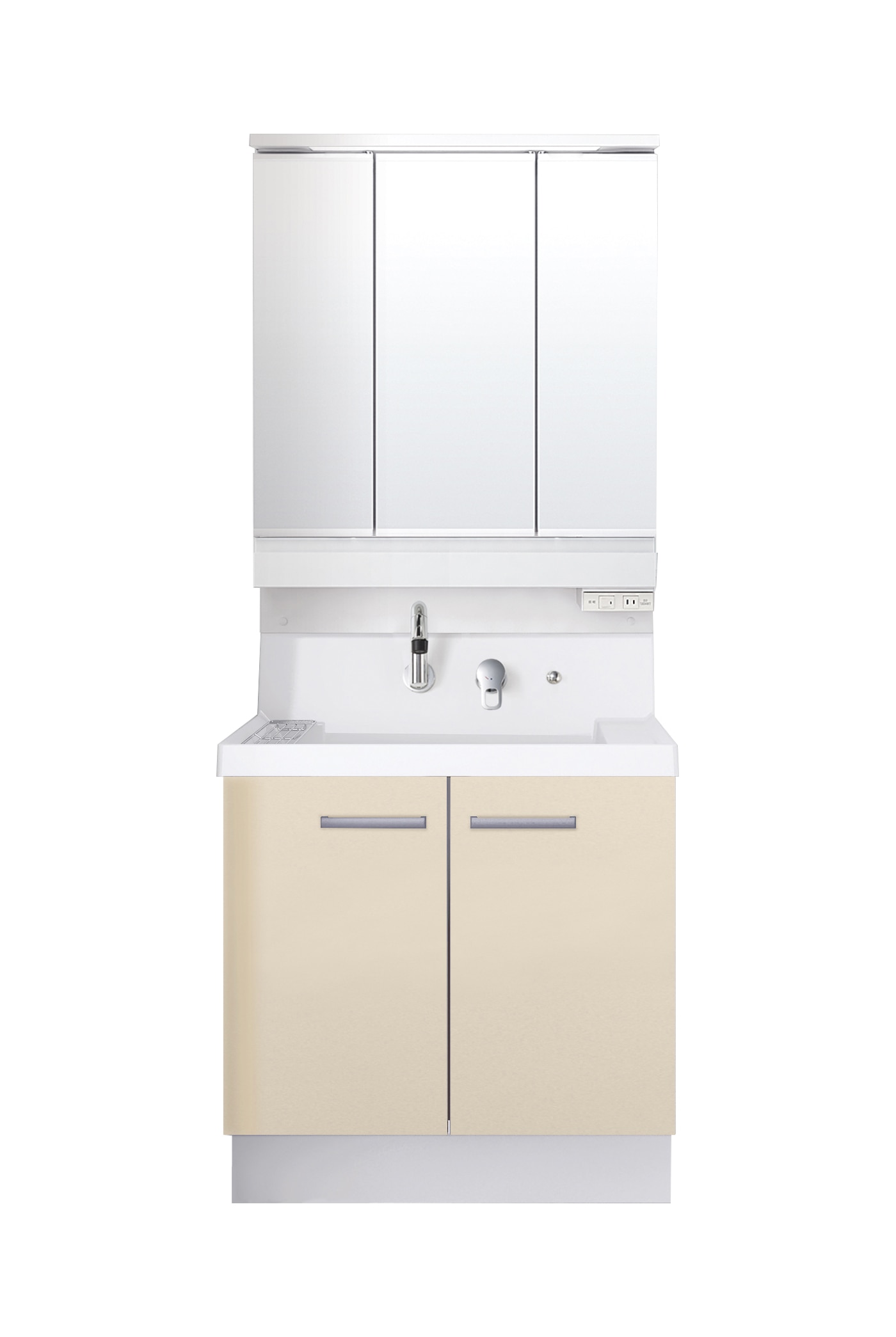 LIXIL 洗面化粧台 K1 間口75cm SP三面鏡2枚扉