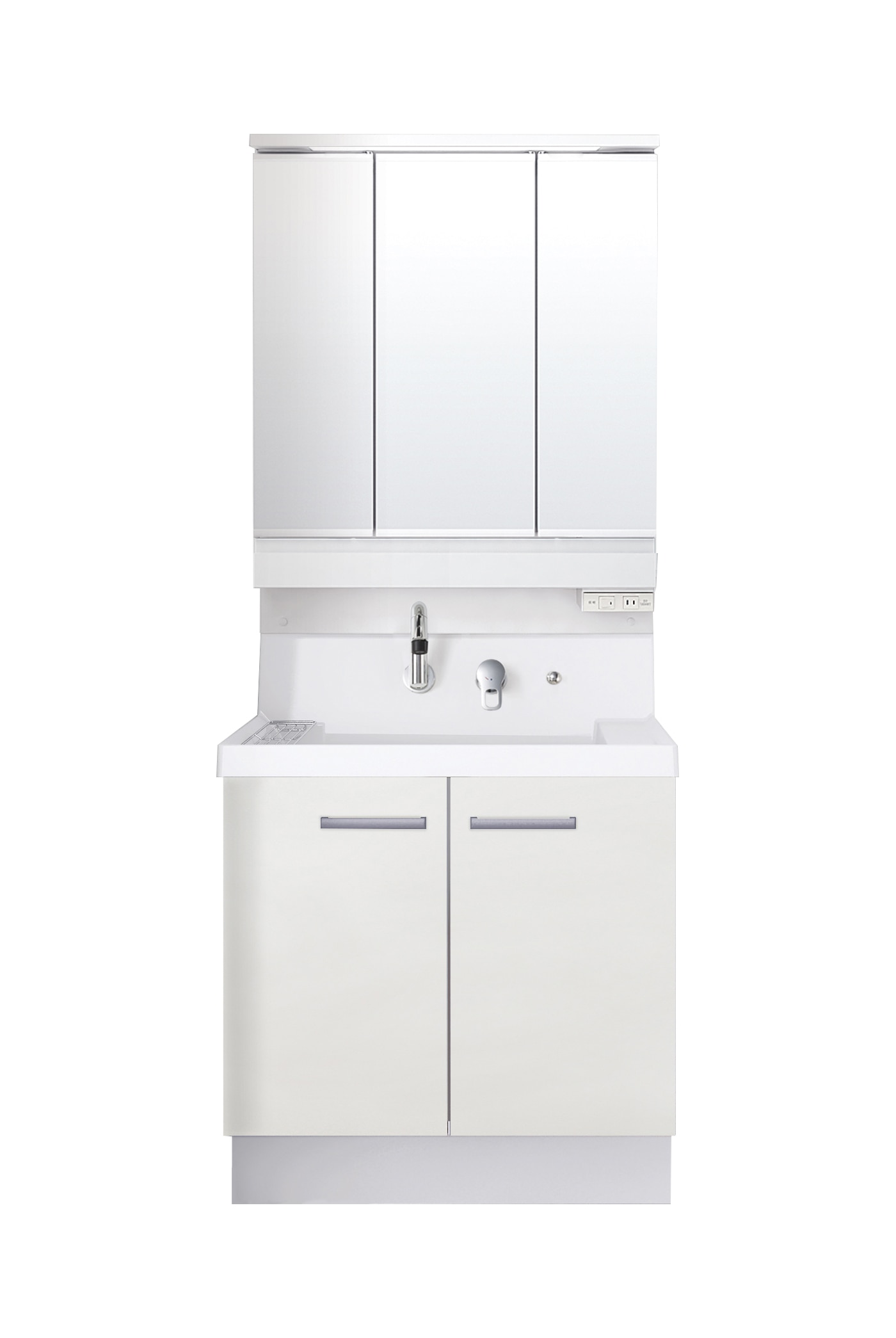LIXIL 洗面化粧台 K1 間口75cm SP三面鏡2枚扉