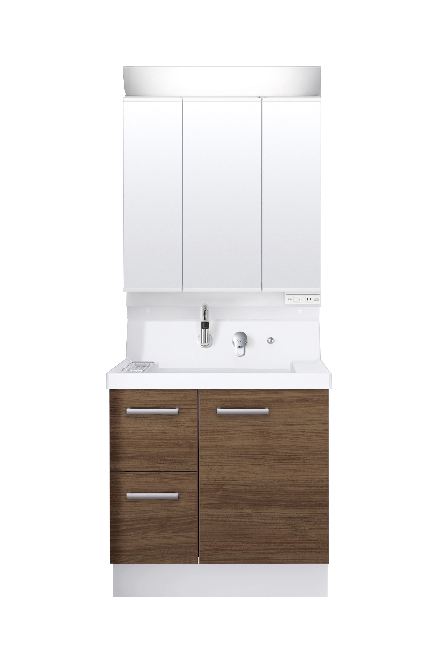 LIXIL 洗面化粧台 K1 間口75cm 三面鏡片引出