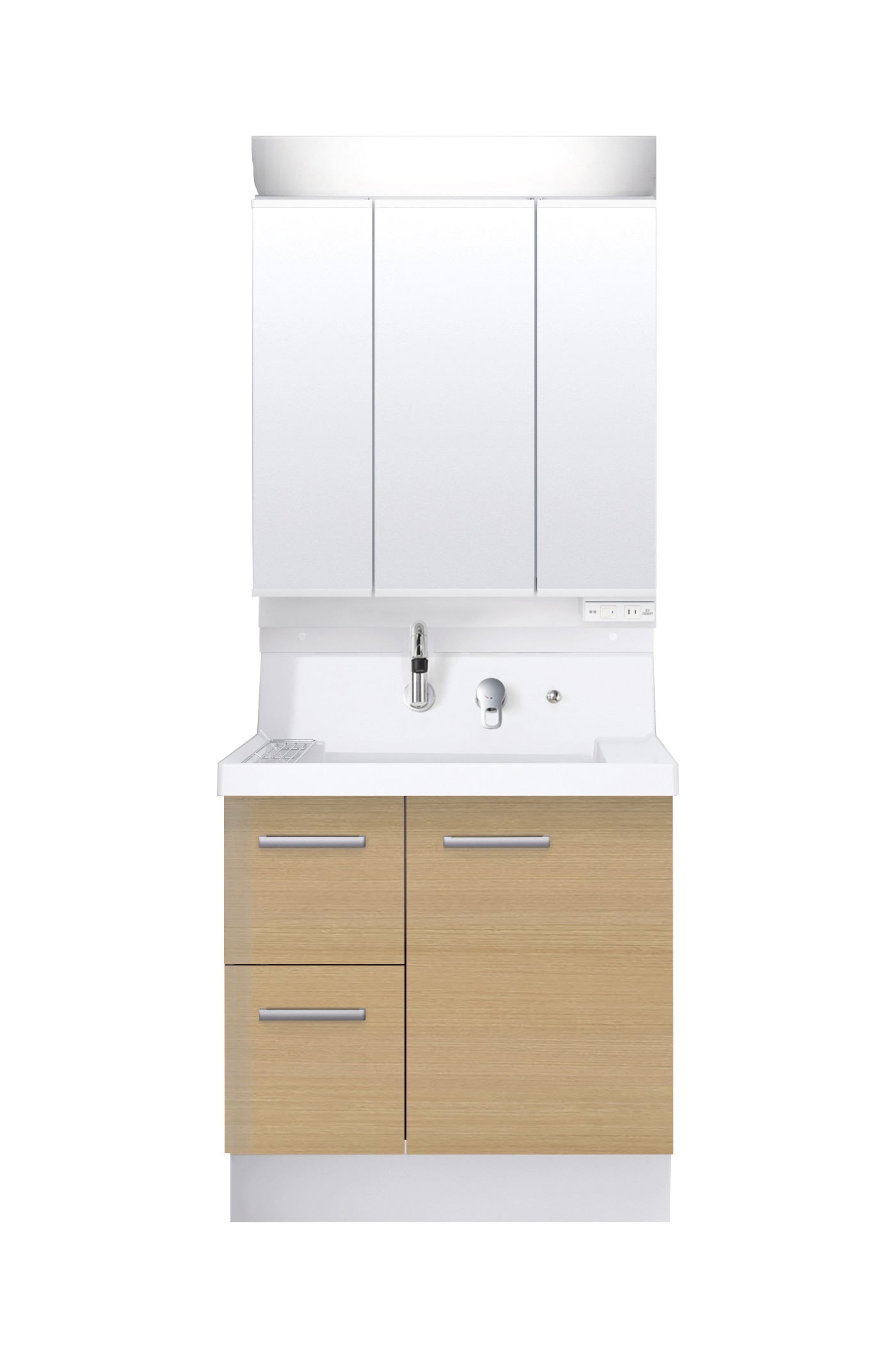 LIXIL 洗面化粧台 K1 間口75cm 三面鏡片引出