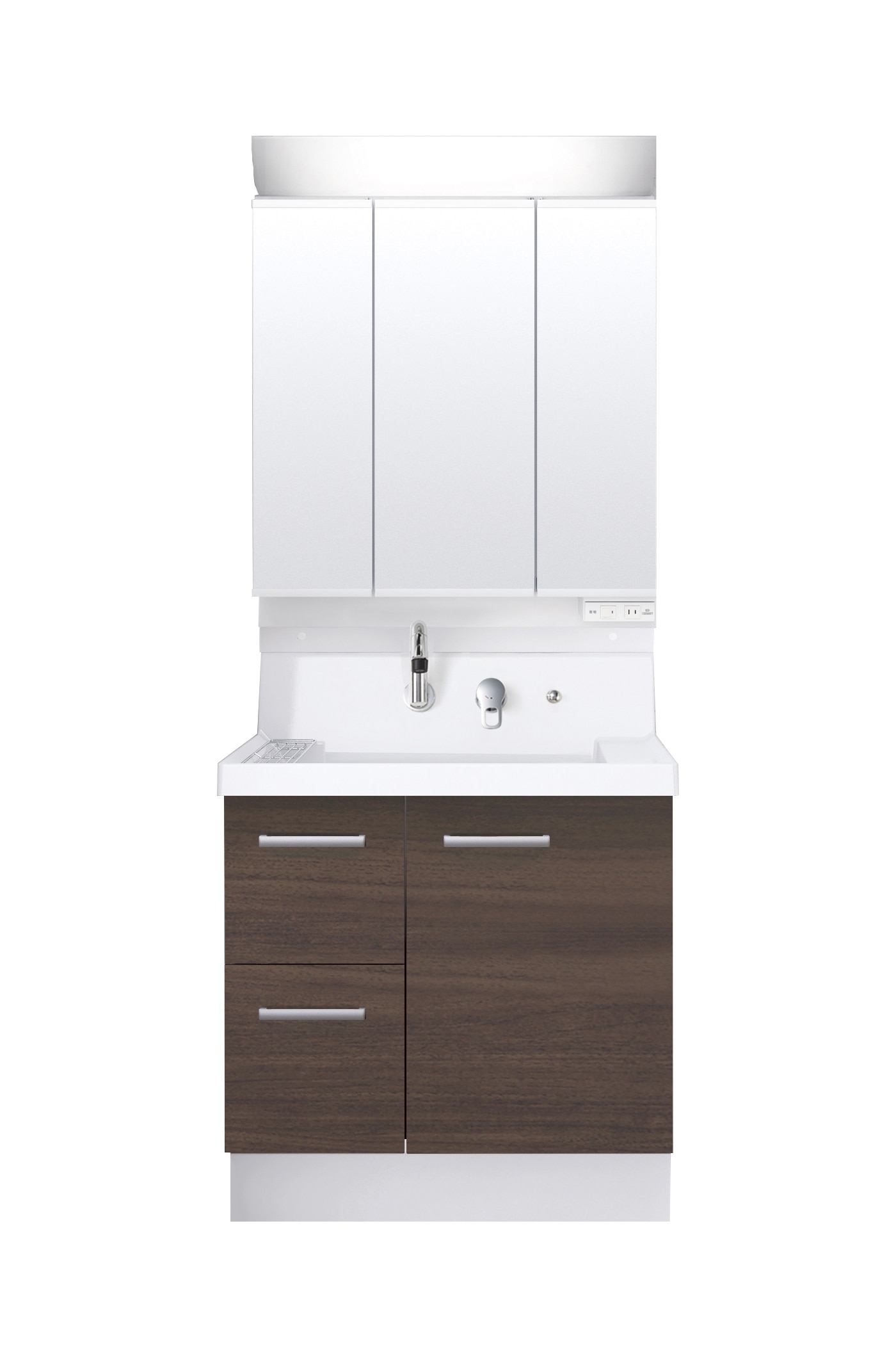 LIXIL 洗面化粧台 K1 間口75cm 三面鏡片引出