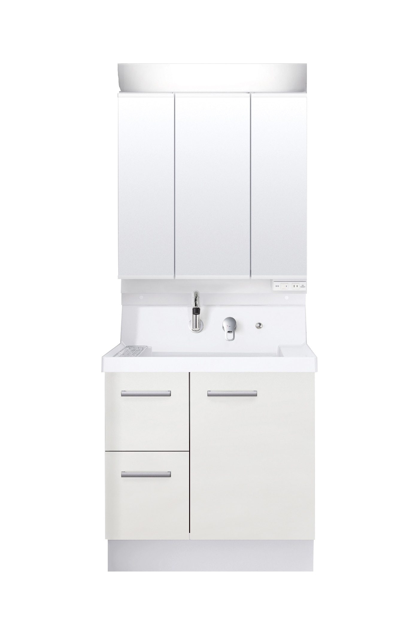 LIXIL 洗面化粧台 K1 間口75cm 三面鏡片引出