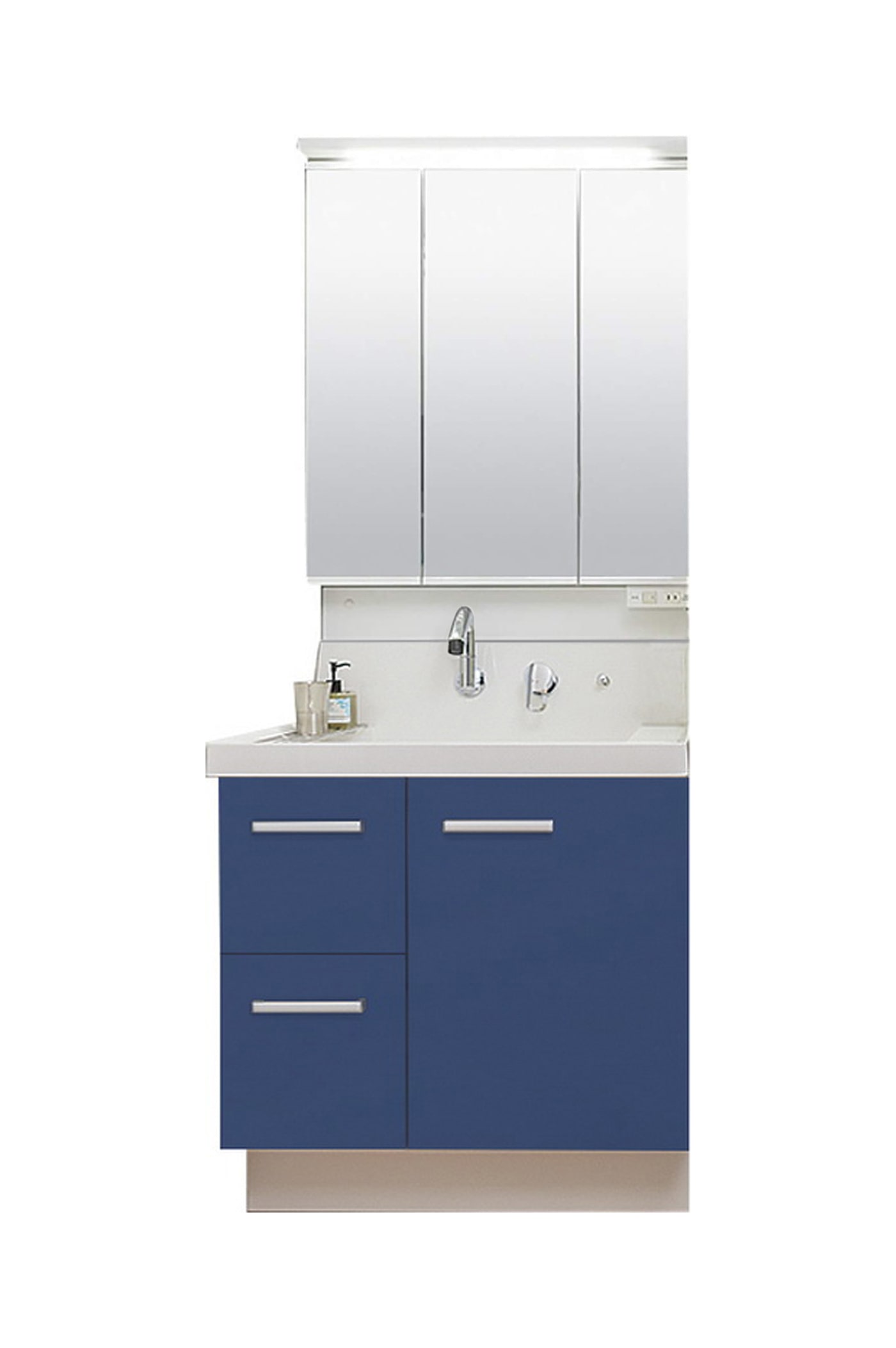 LIXIL 洗面化粧台 K1 間口75cm 三面鏡片引出