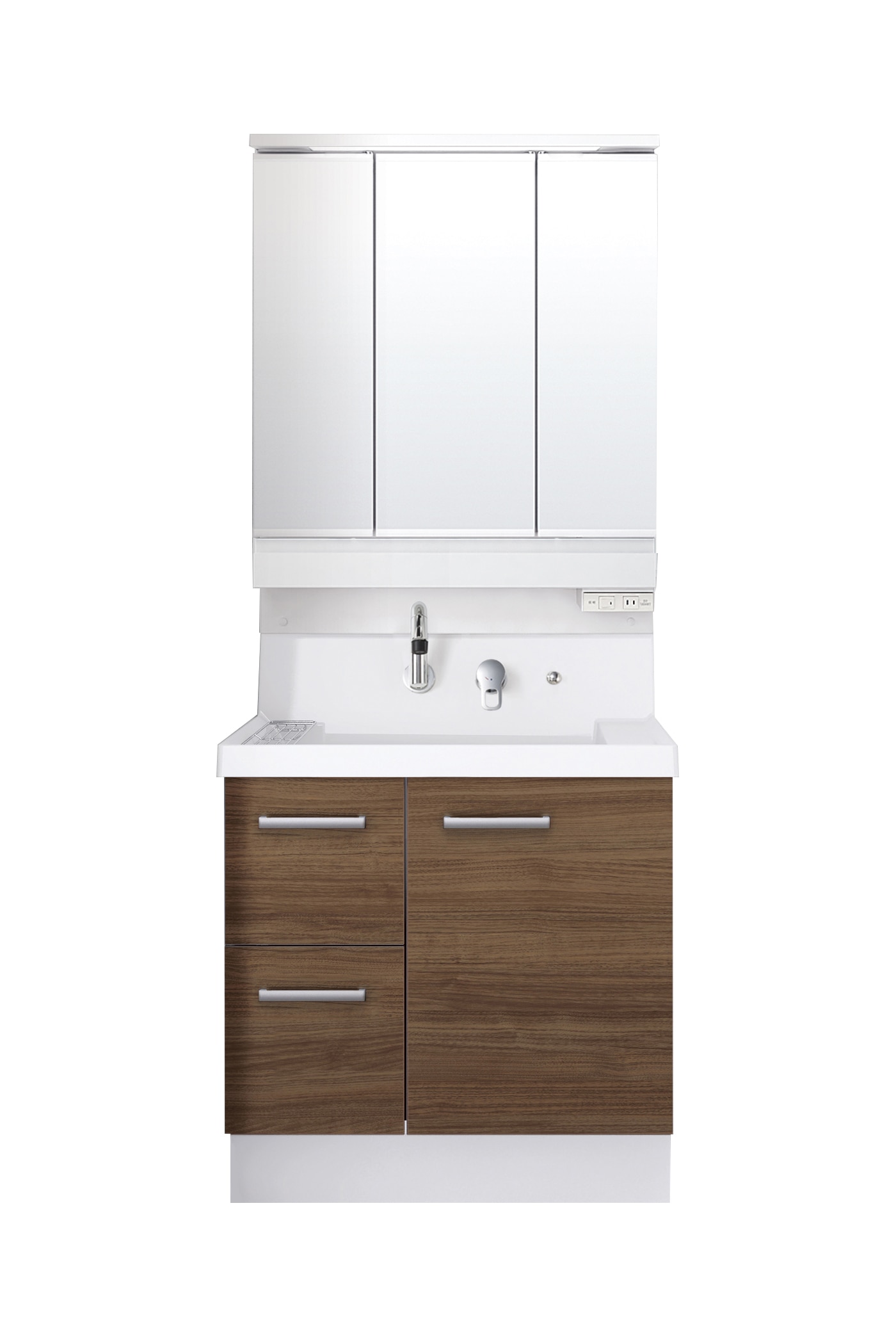 LIXIL 洗面化粧台 K1 間口75cm SP三面鏡片引出