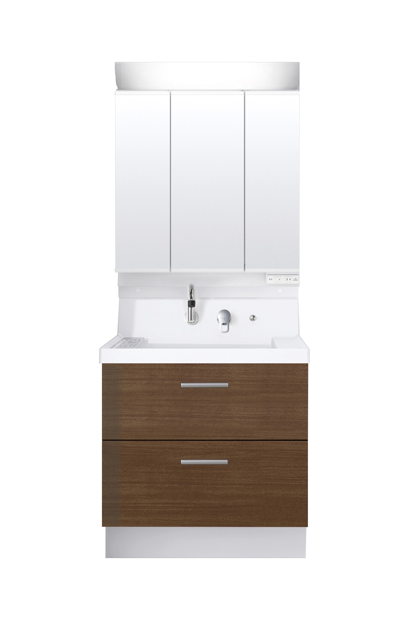 LIXIL 洗面化粧台 K1 間口75cm 三面鏡2段引出