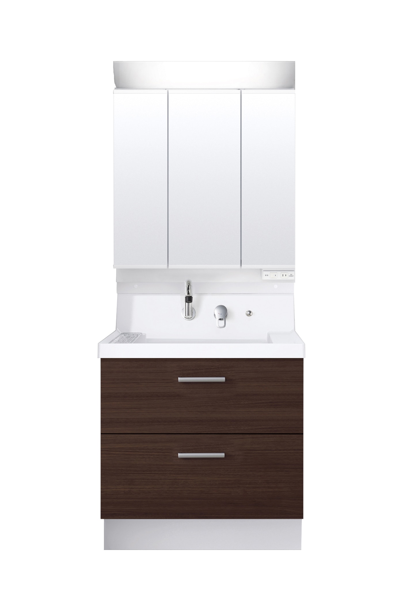 LIXIL 洗面化粧台 K1 間口75cm 三面鏡2段引出