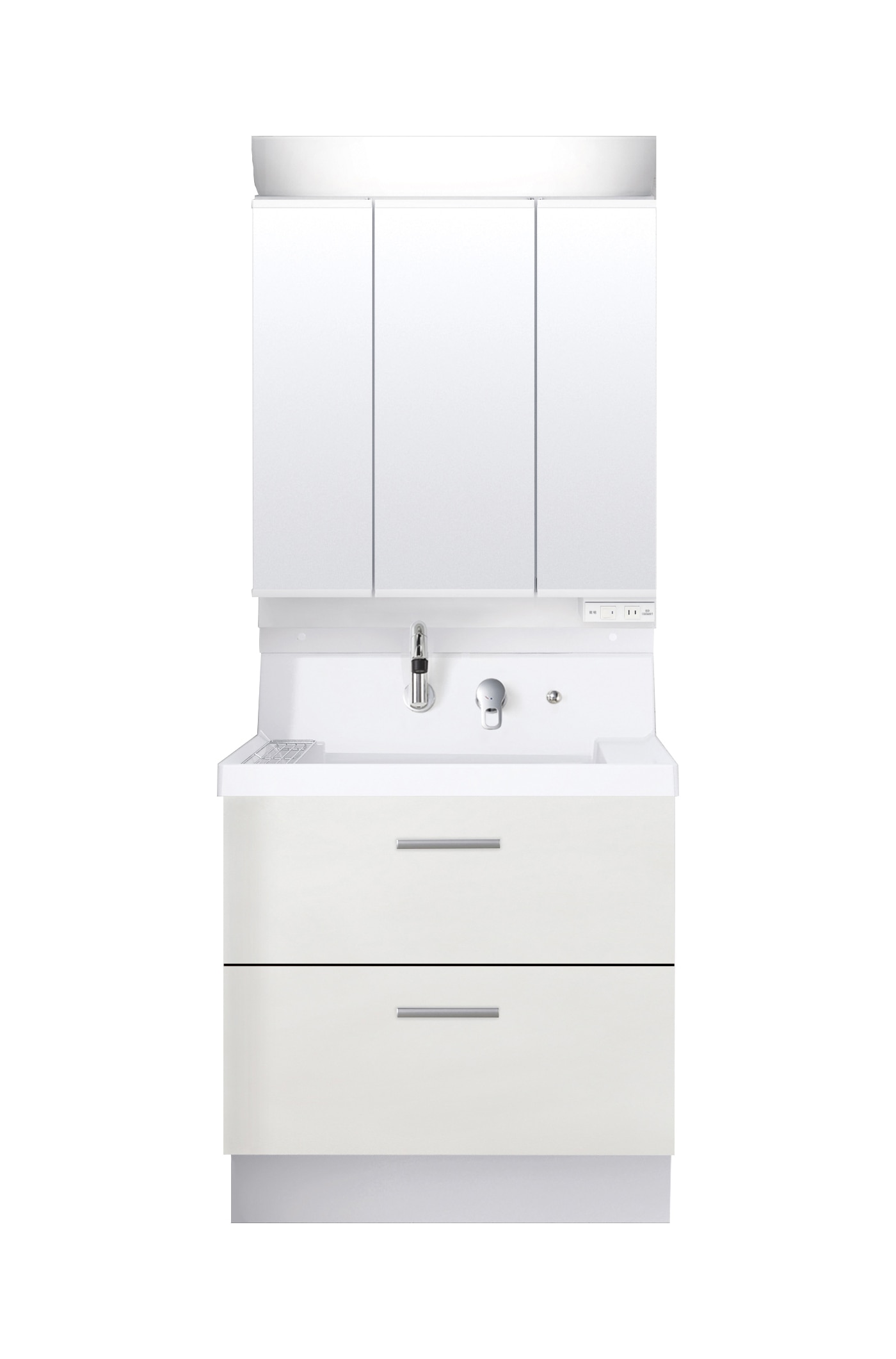 LIXIL 洗面化粧台 K1 間口75cm 三面鏡2段引出