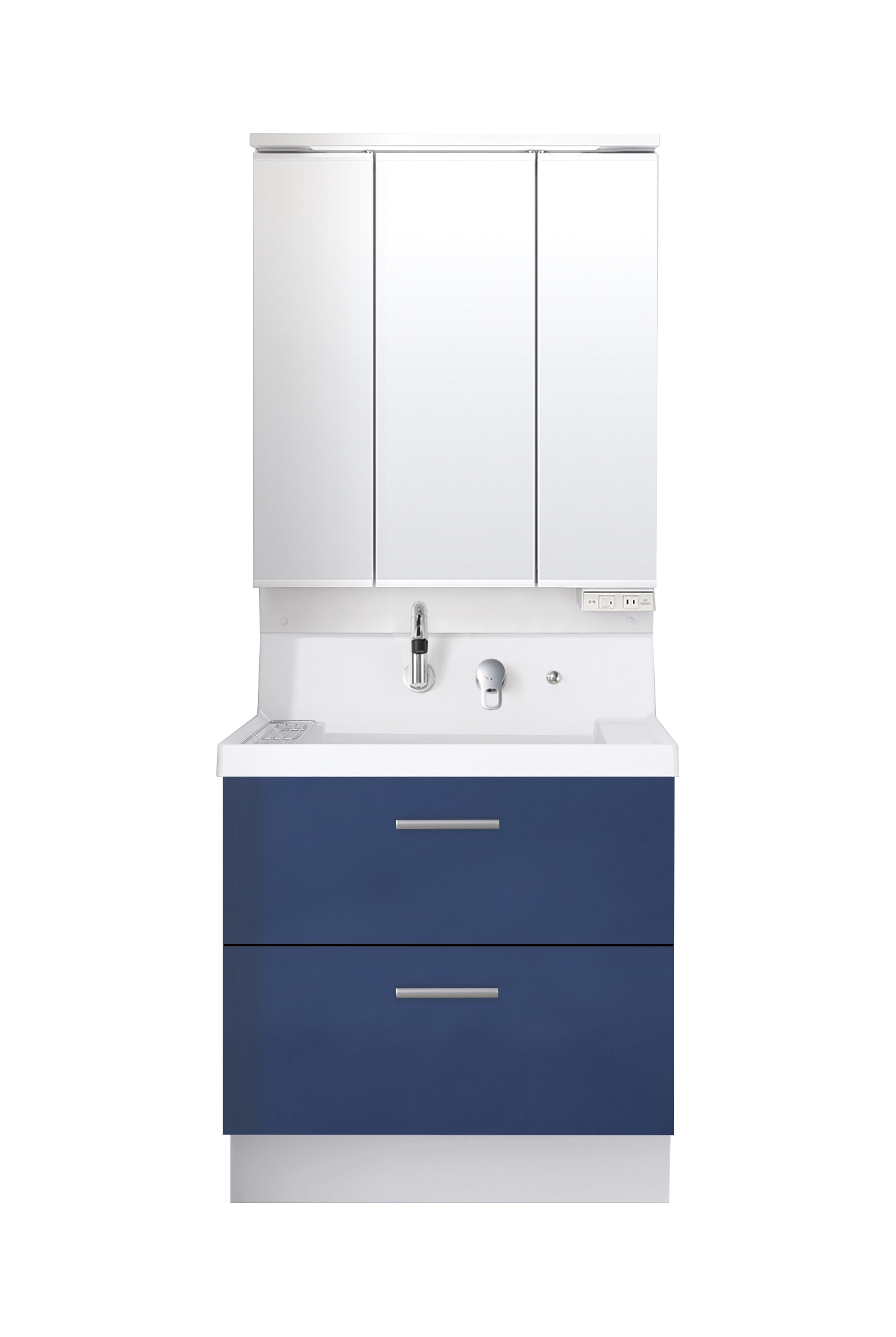 LIXIL 洗面化粧台 K1 間口75cm 三面鏡2段引出