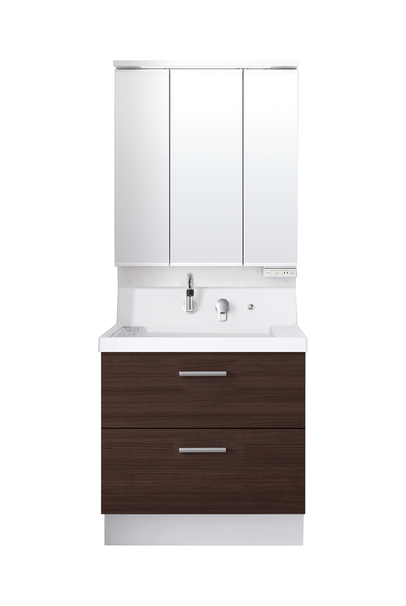 LIXIL 洗面化粧台 K1 間口75cm 三面鏡2段引出