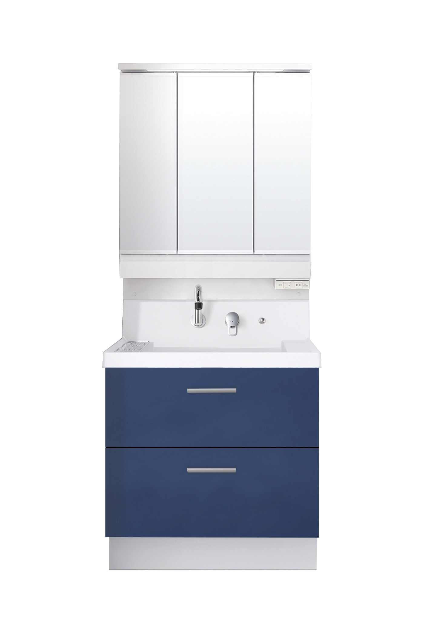 LIXIL 洗面化粧台 K1 間口75cm SP三面鏡2段引出