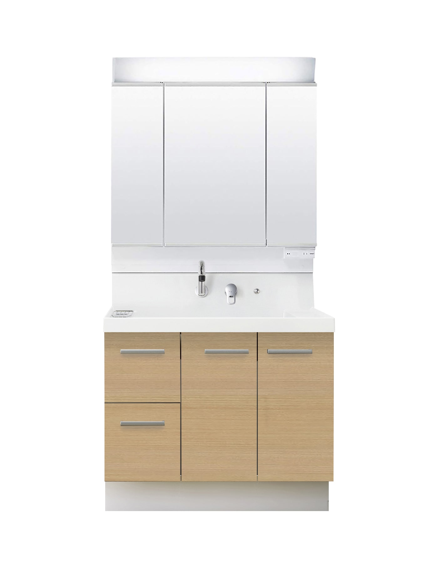LIXIL 洗面化粧台 K1 間口90cm 三面鏡片引出