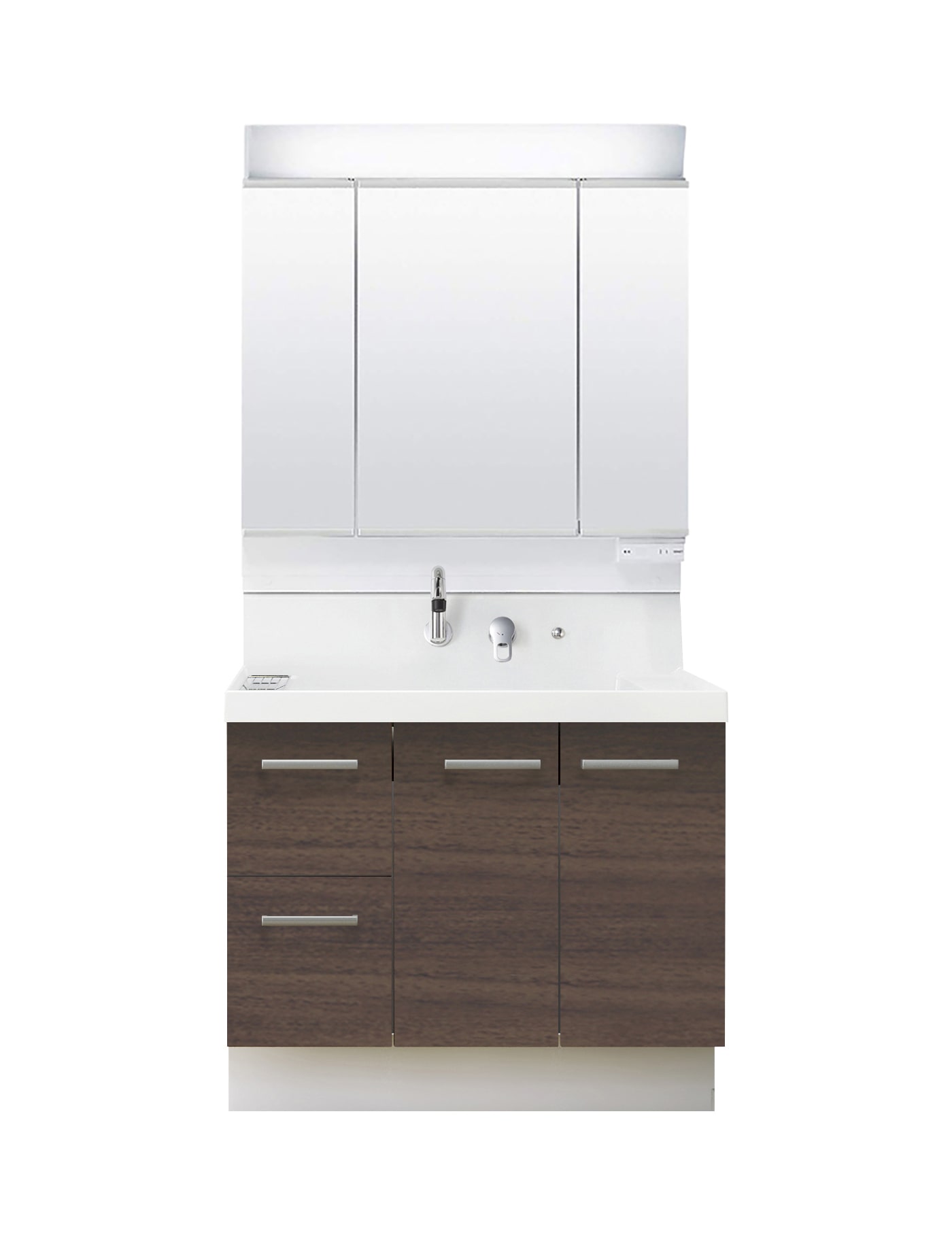 LIXIL 洗面化粧台 K1 間口90cm 三面鏡片引出