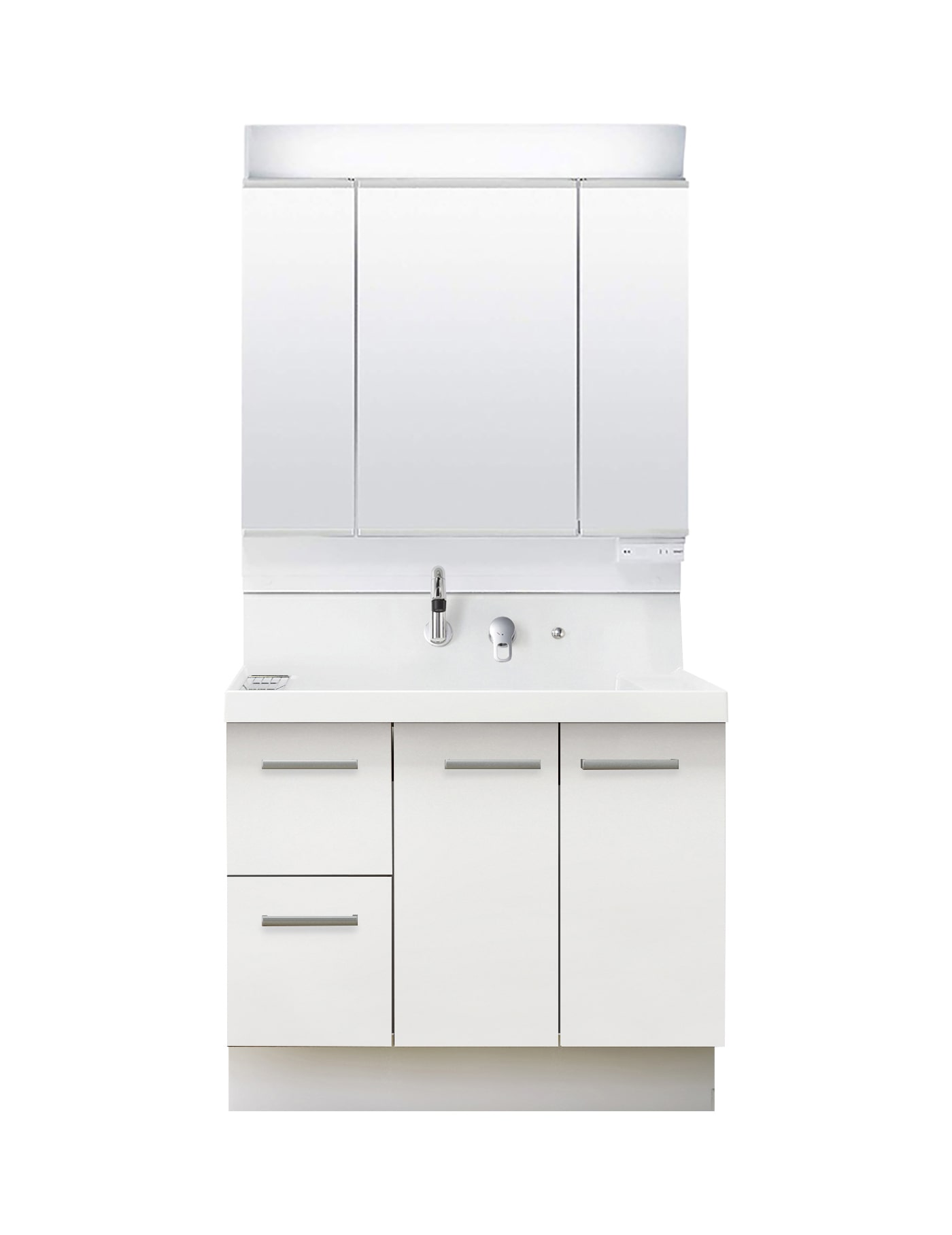 LIXIL 洗面化粧台 K1 間口90cm 三面鏡片引出