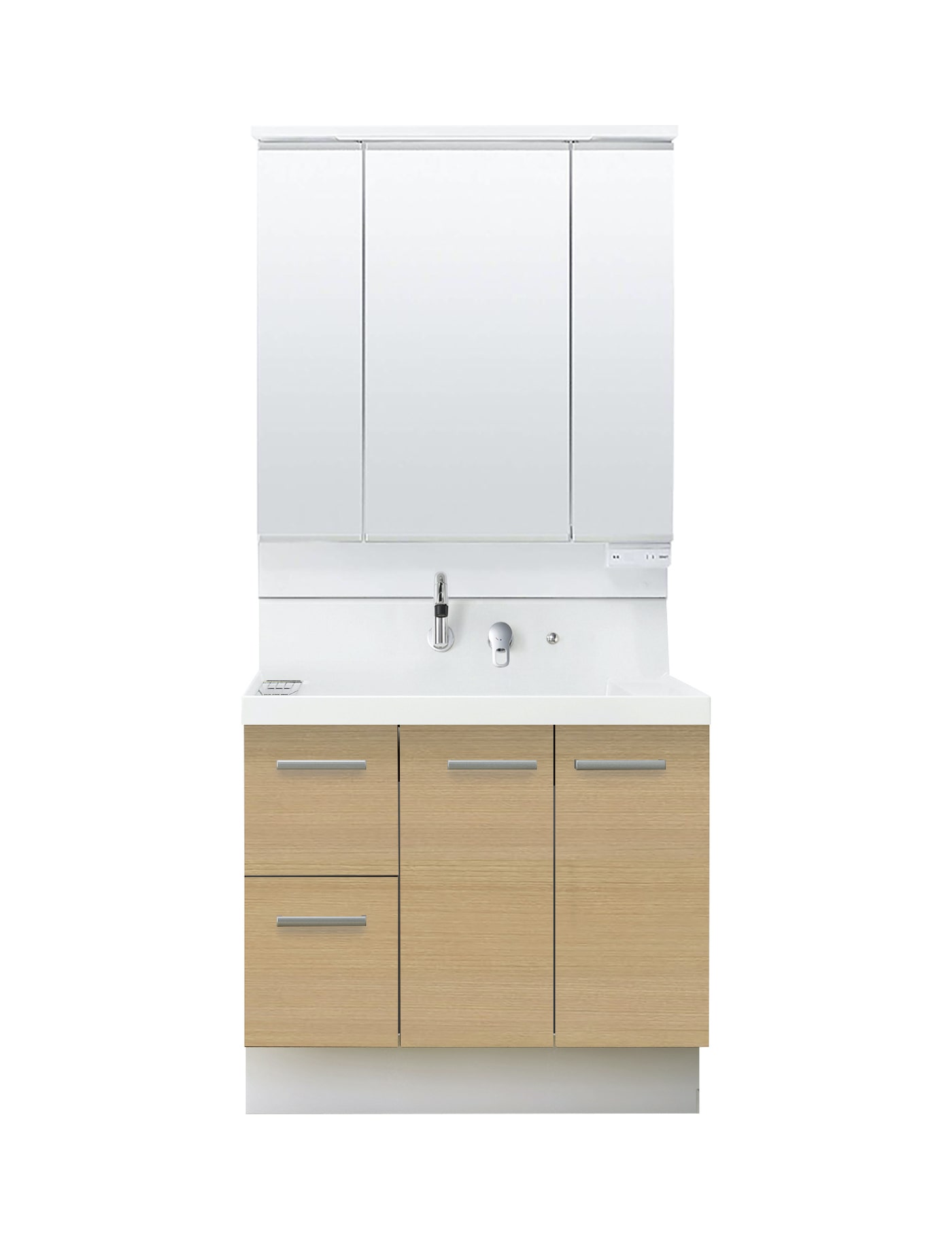 LIXIL 洗面化粧台 K1 間口90cm 三面鏡片引出