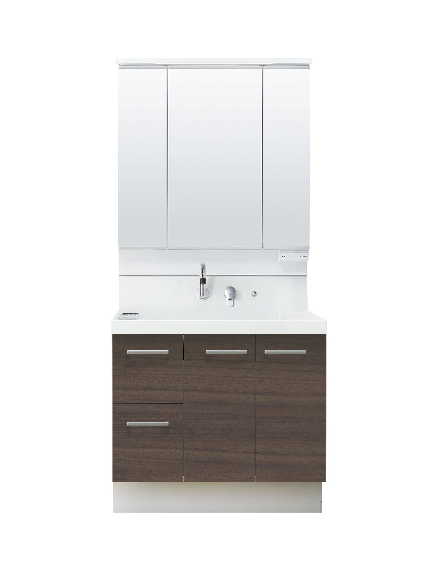 LIXIL 洗面化粧台 K1 間口90cm 三面鏡片引出