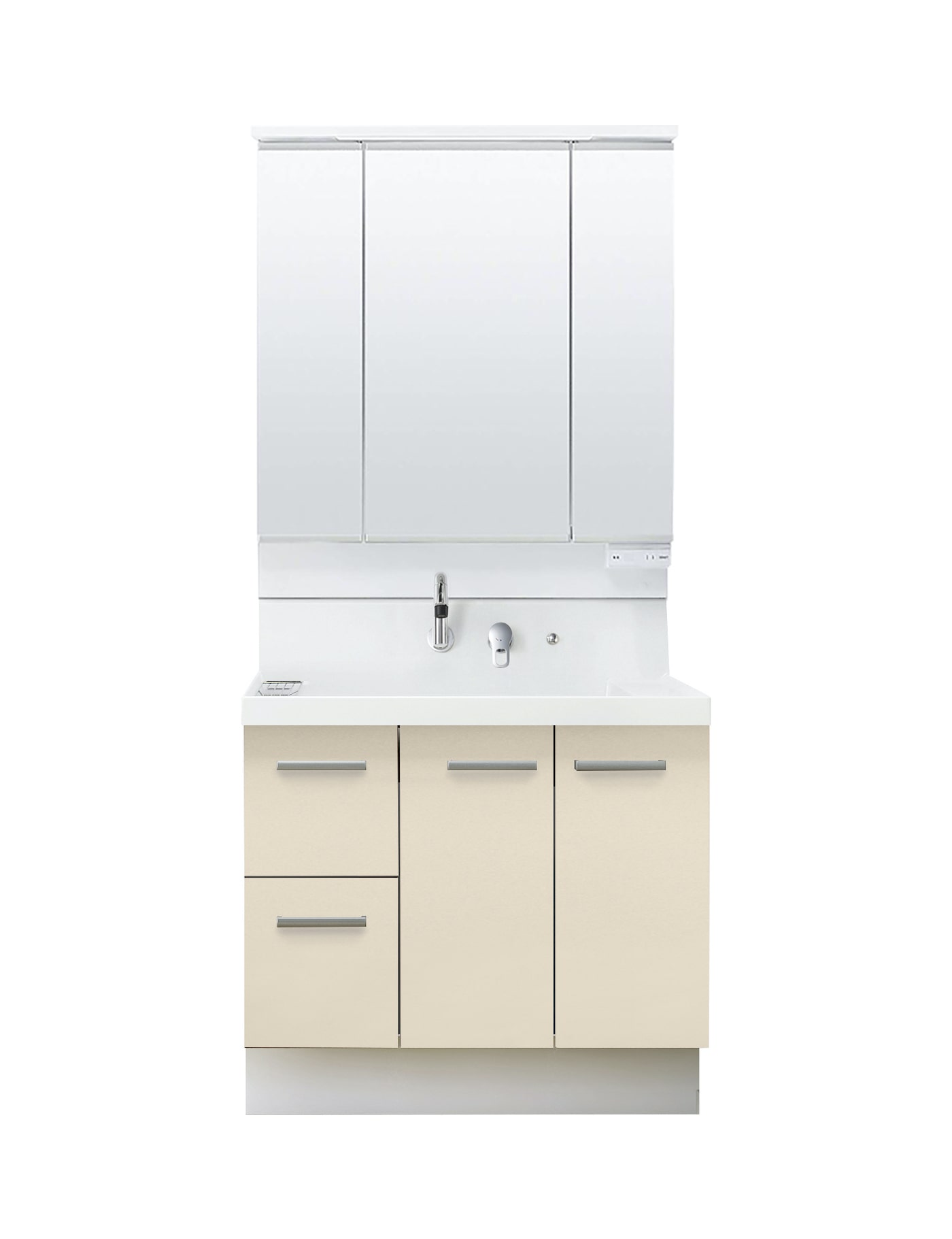 LIXIL 洗面化粧台 K1 間口90cm 三面鏡片引出