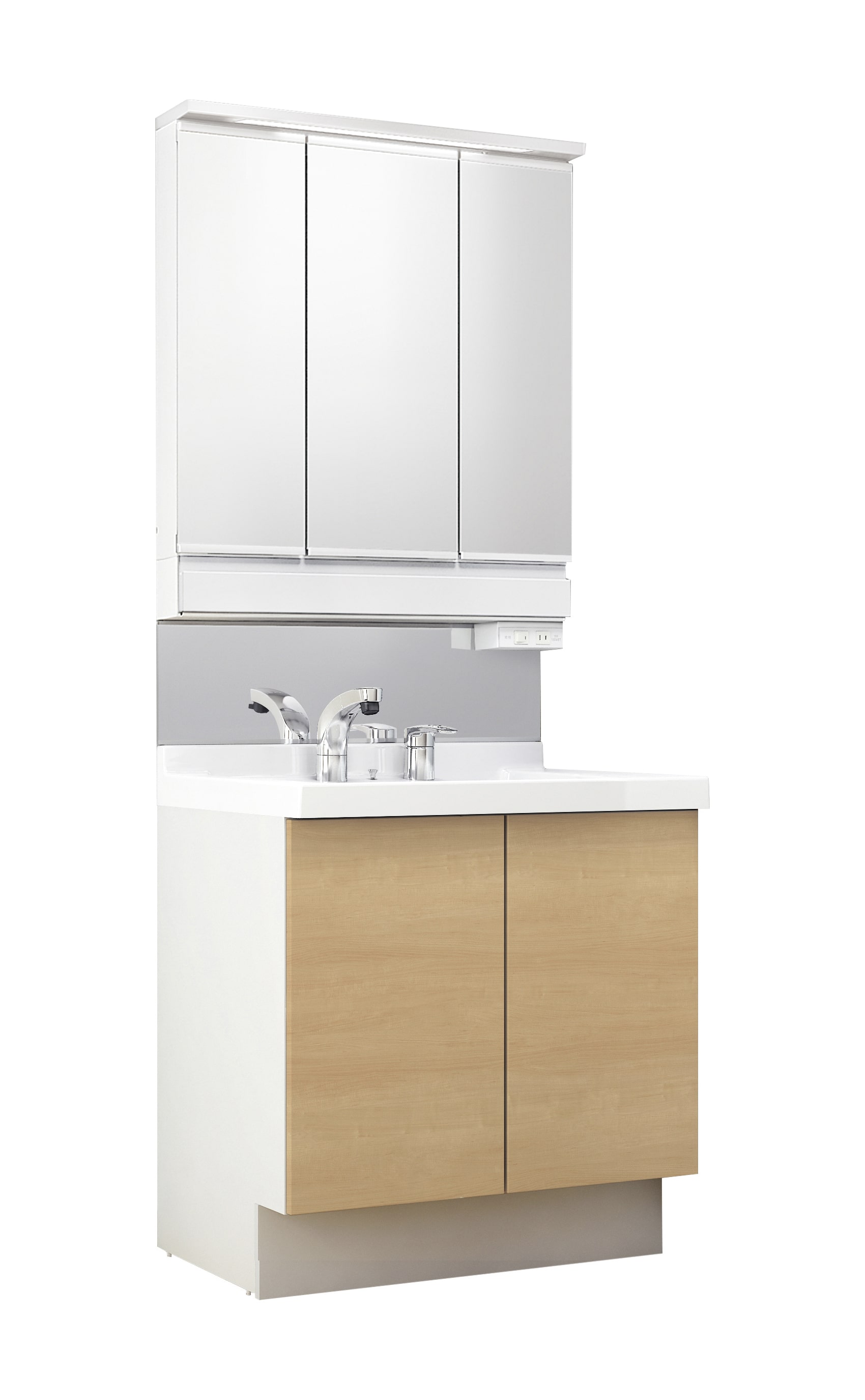 LIXIL 洗面化粧台 J1 間口75cm SP三面鏡2枚扉