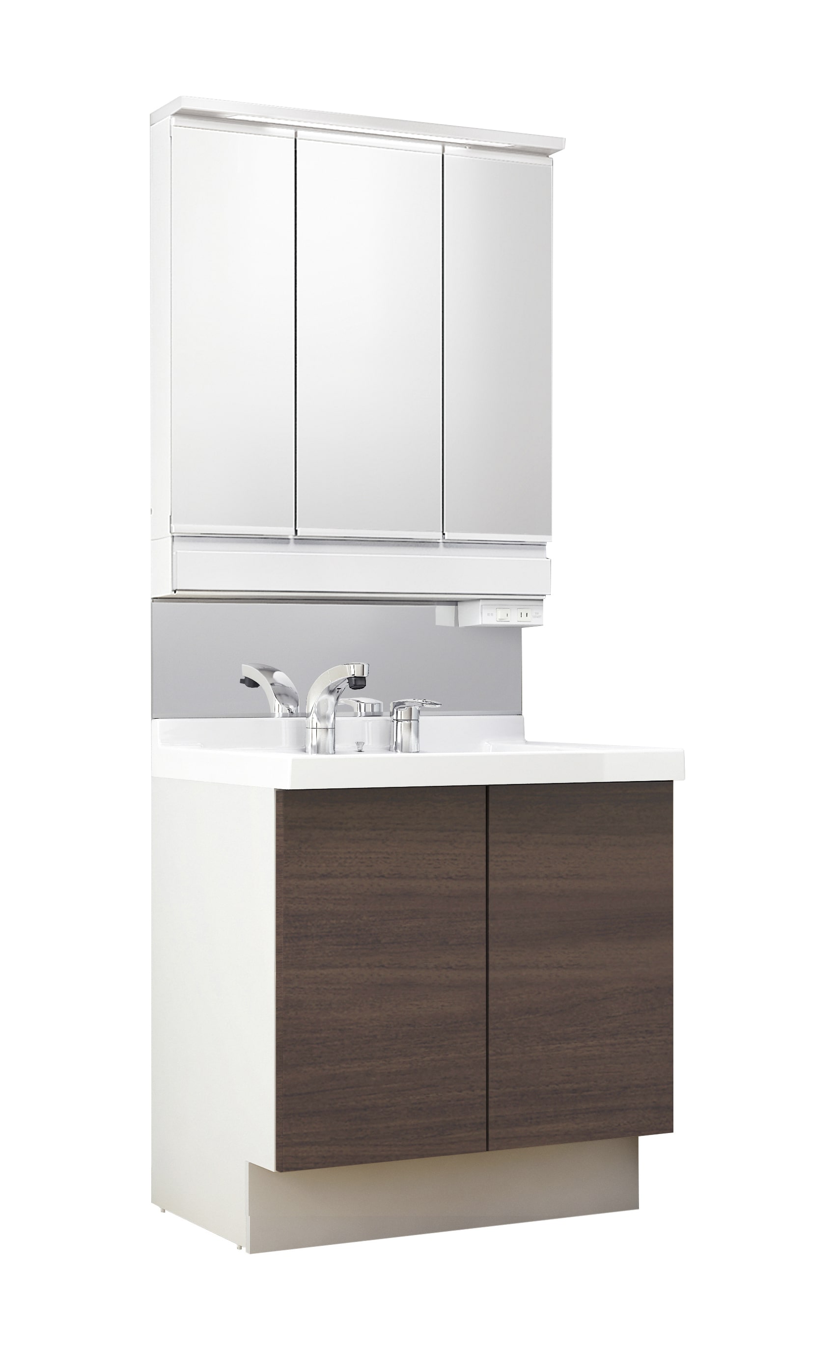 LIXIL 洗面化粧台 J1 間口75cm SP三面鏡2枚扉