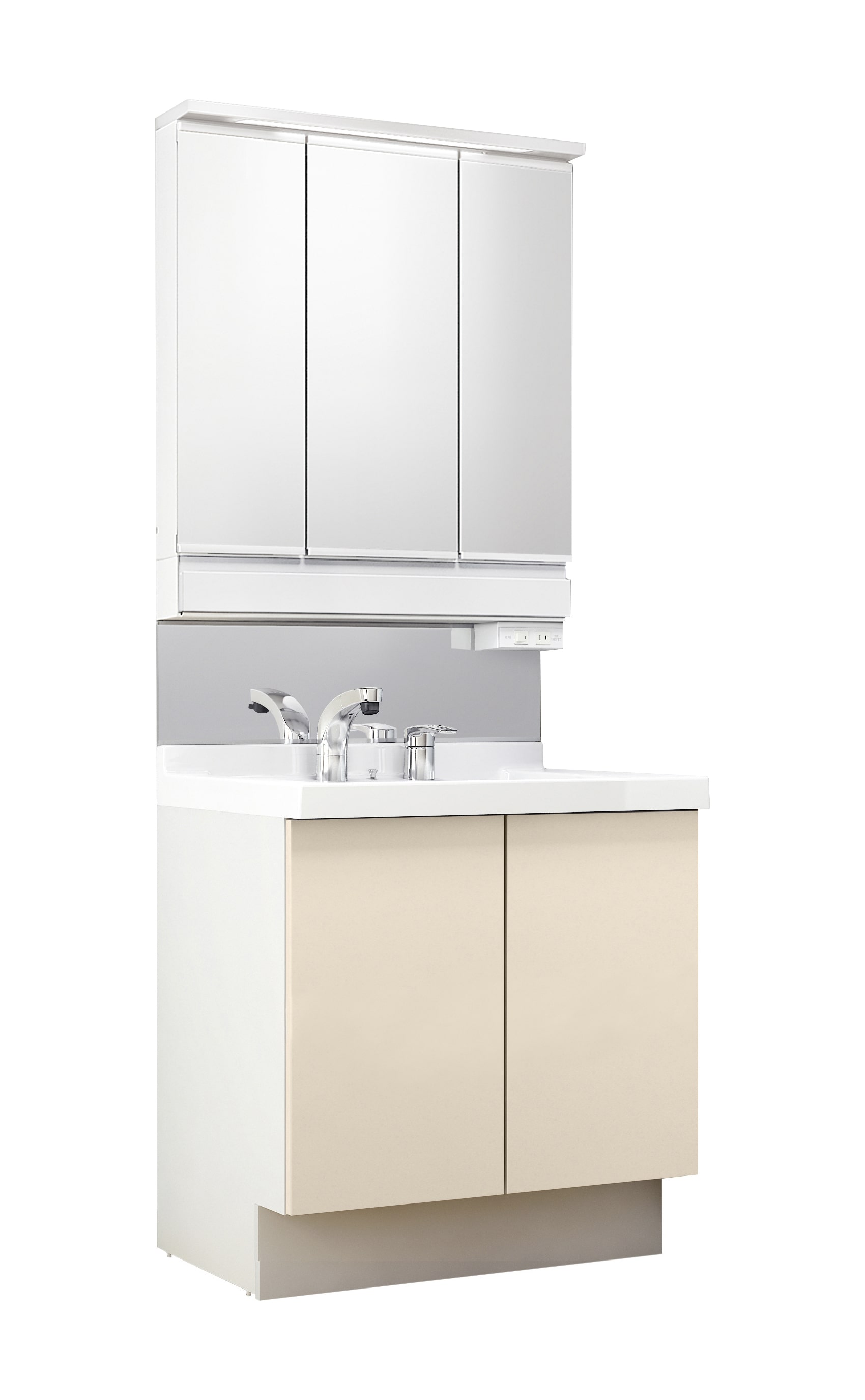 LIXIL 洗面化粧台 J1 間口75cm SP三面鏡2枚扉