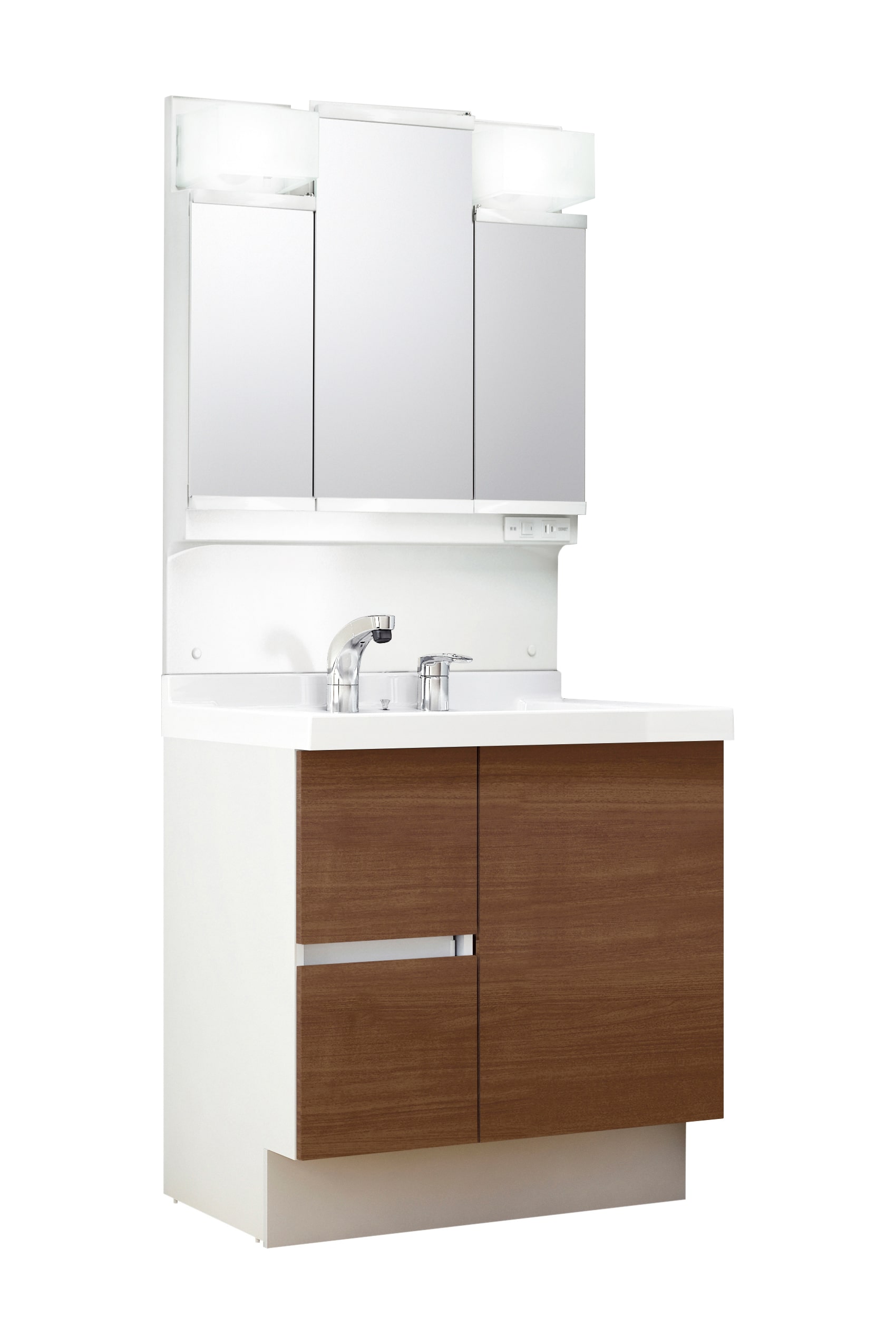 LIXIL 洗面化粧台 J1 間口75cm 三面鏡片引出