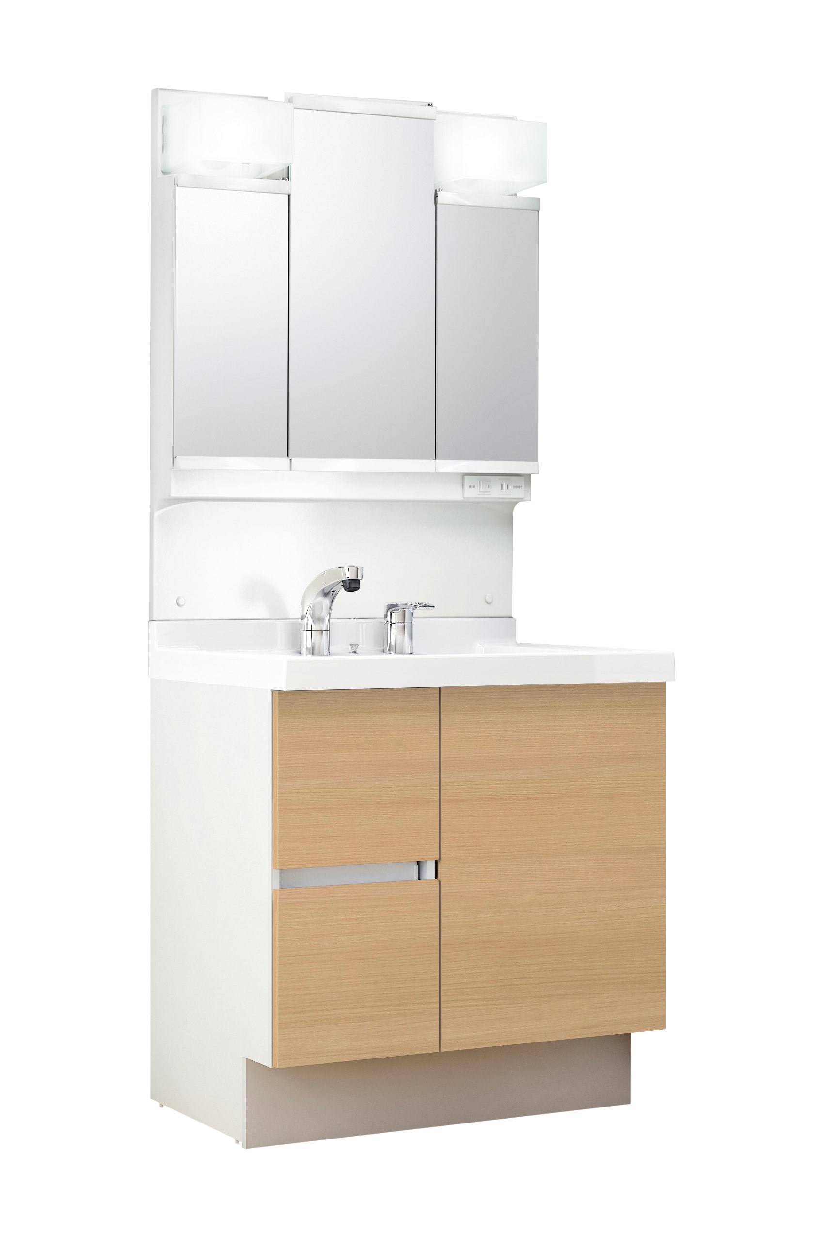 LIXIL 洗面化粧台 J1 間口75cm 三面鏡片引出