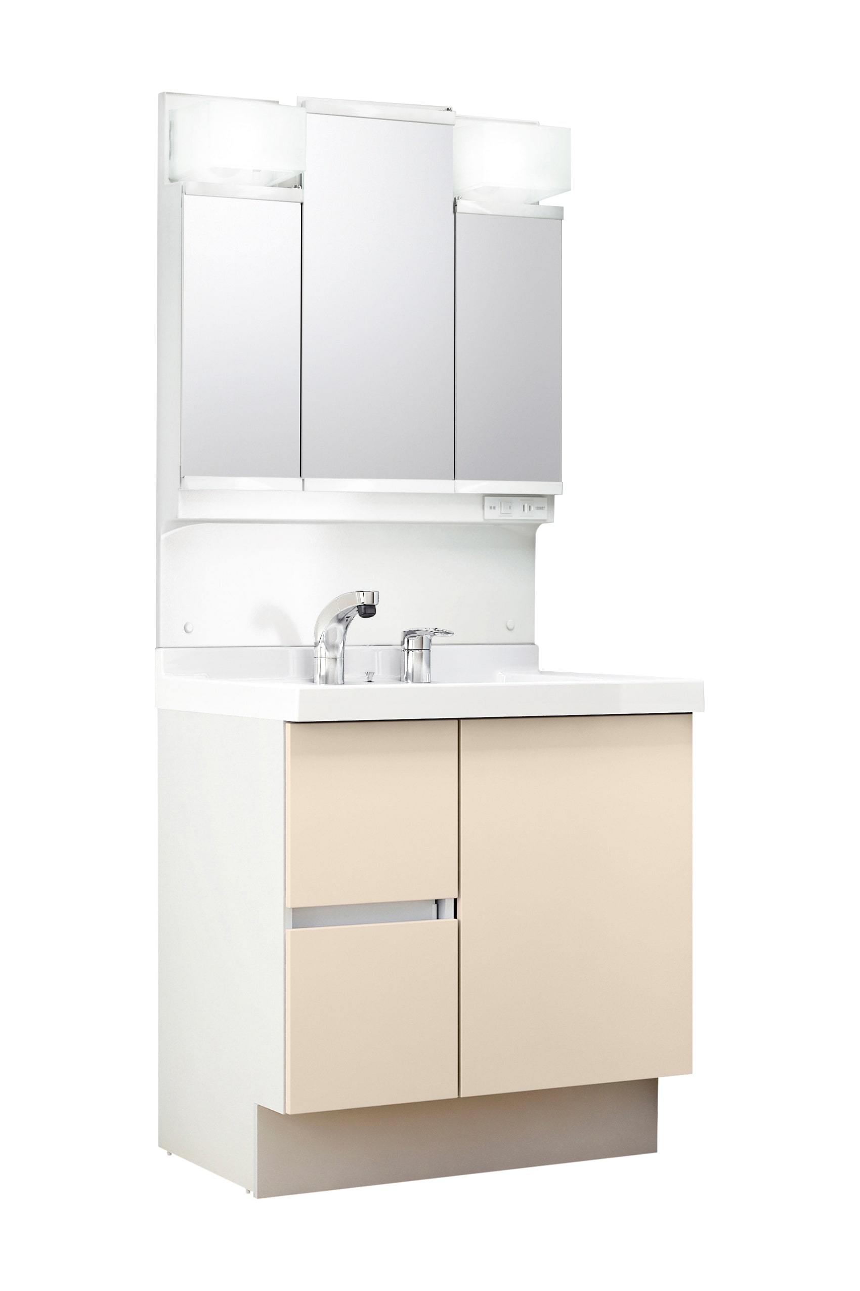 LIXIL 洗面化粧台 J1 間口75cm 三面鏡片引出