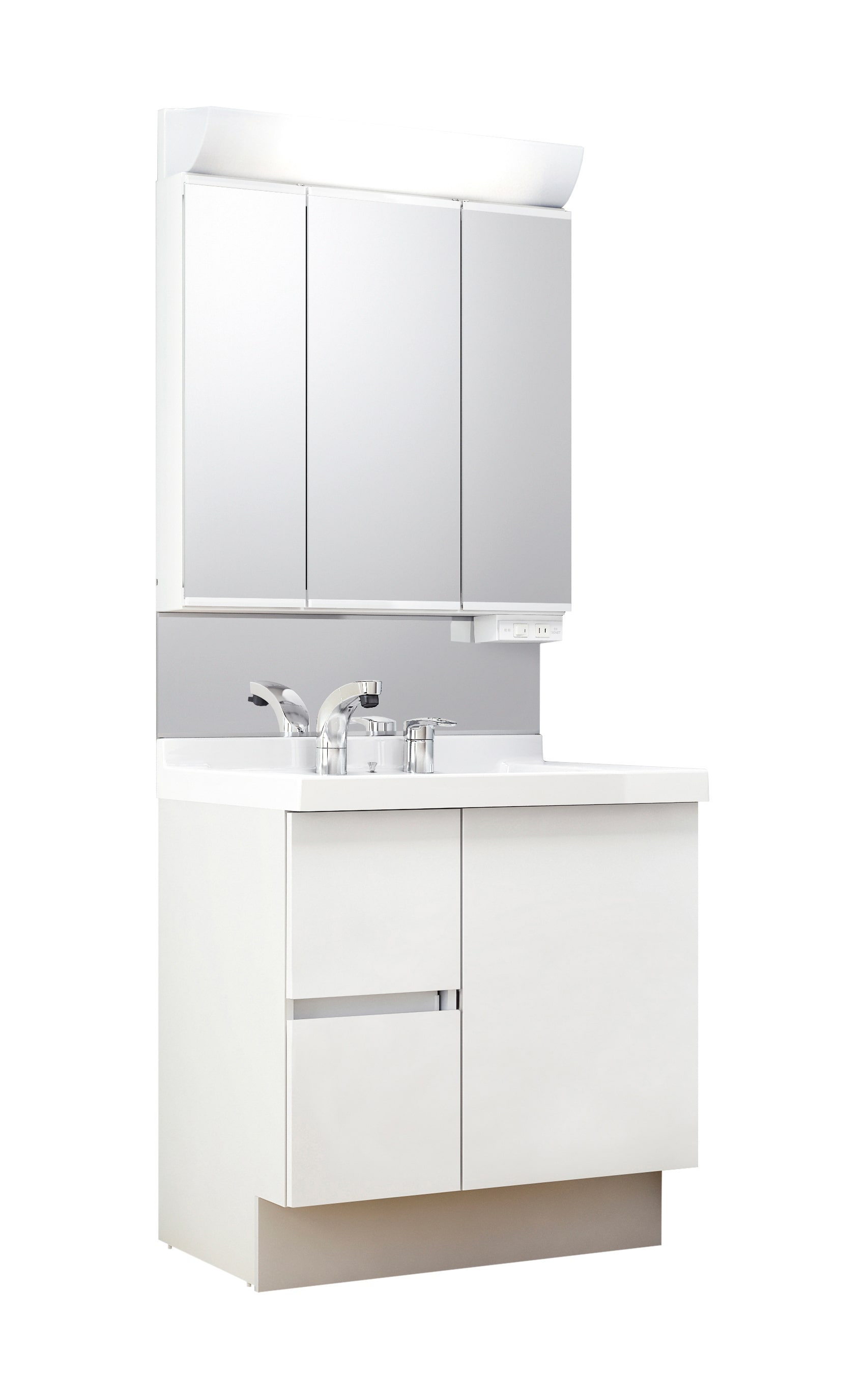 LIXIL 洗面化粧台 J1 間口75cm 三面鏡片引出