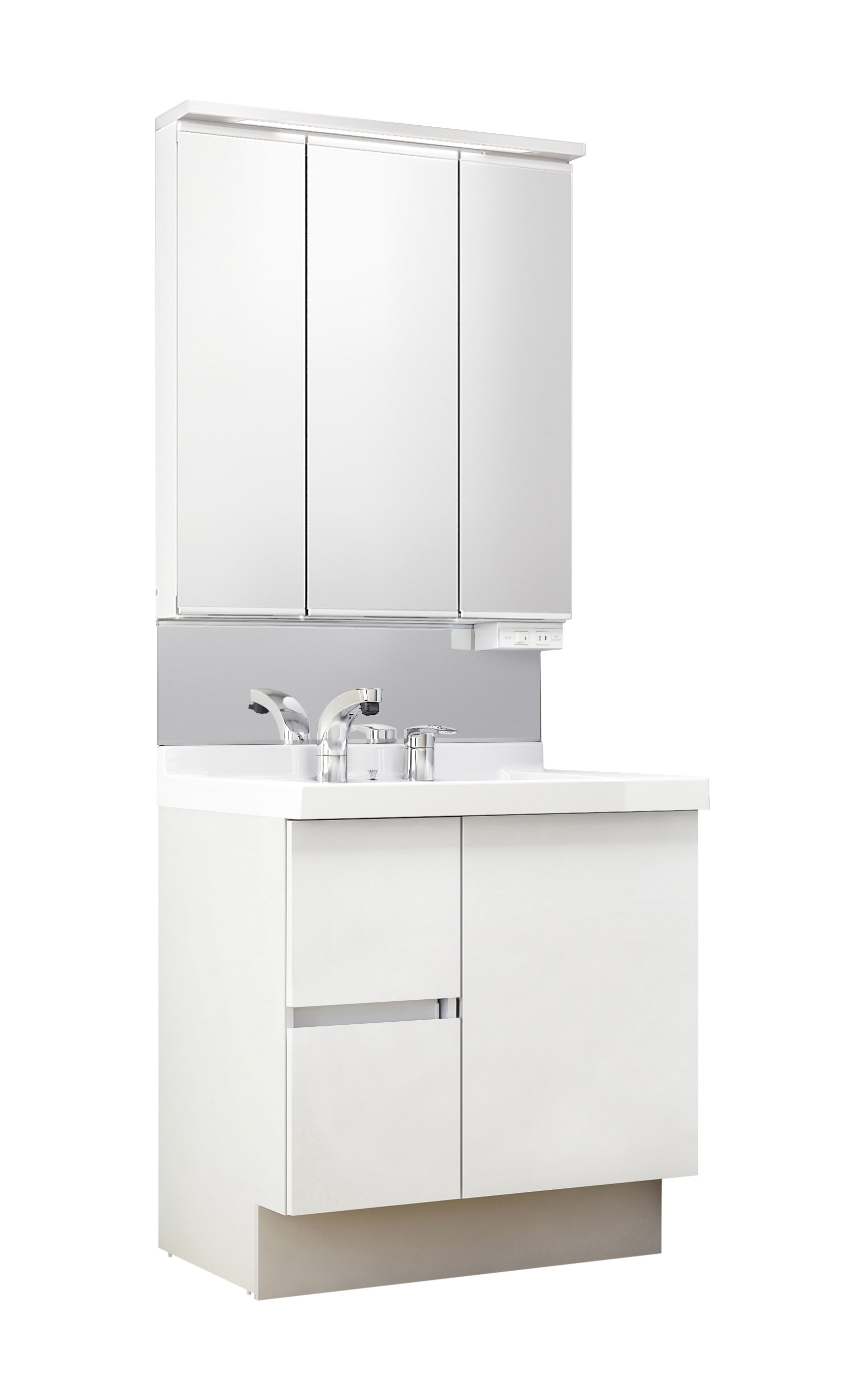 LIXIL 洗面化粧台 J1 間口75cm 三面鏡片引出