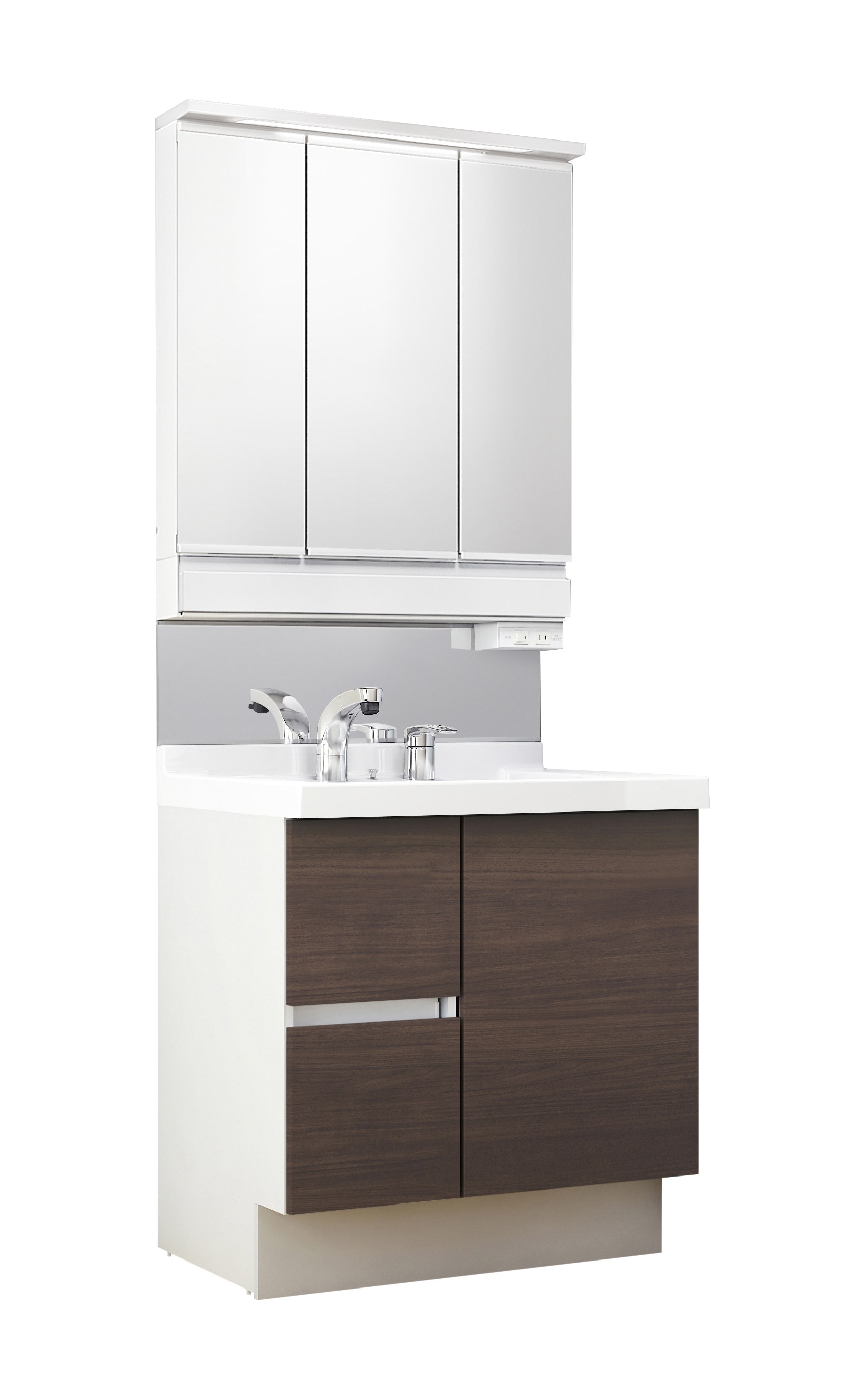 LIXIL 洗面化粧台 J1 間口75cm SP三面鏡片引出