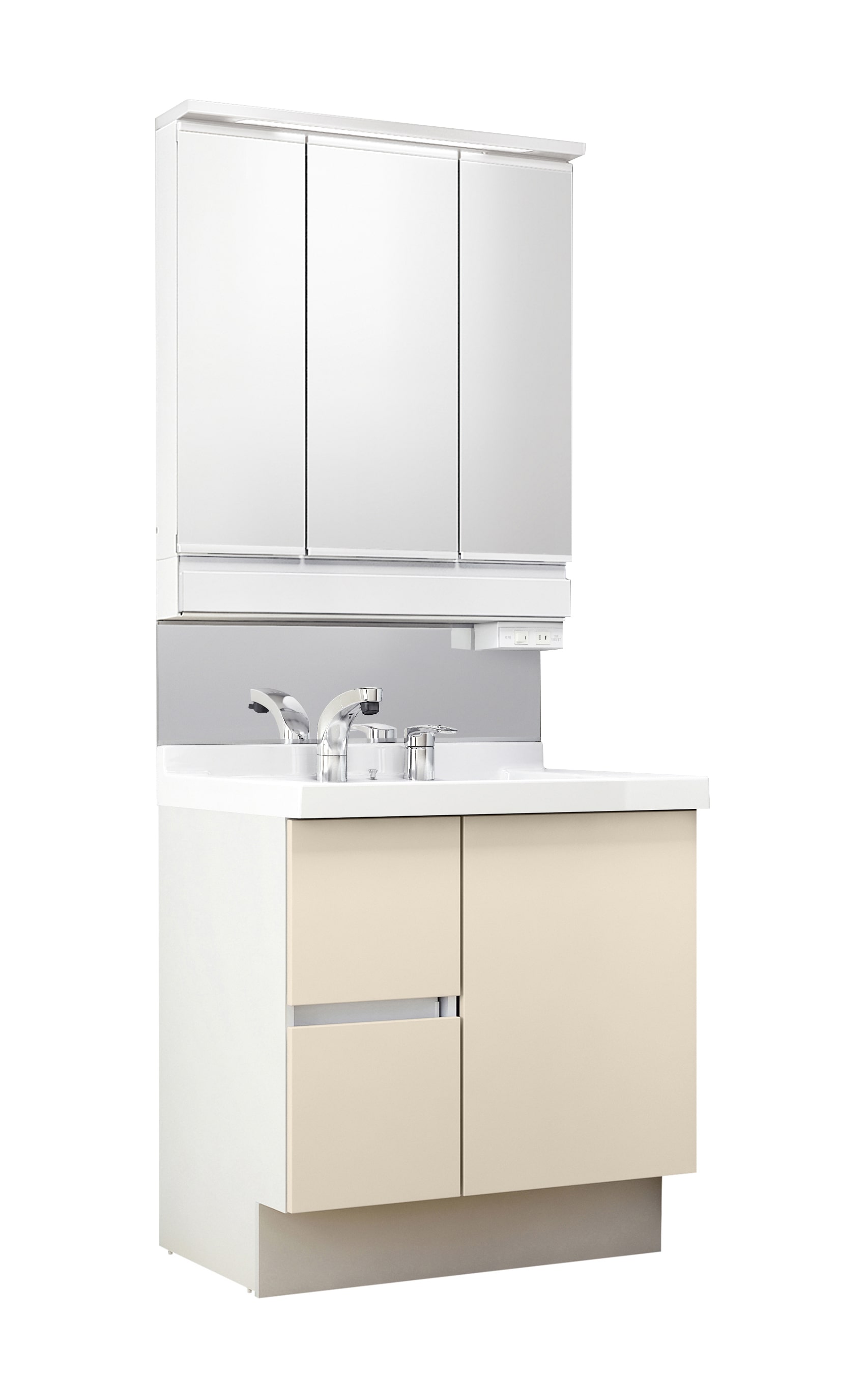 LIXIL 洗面化粧台 J1 間口75cm SP三面鏡片引出