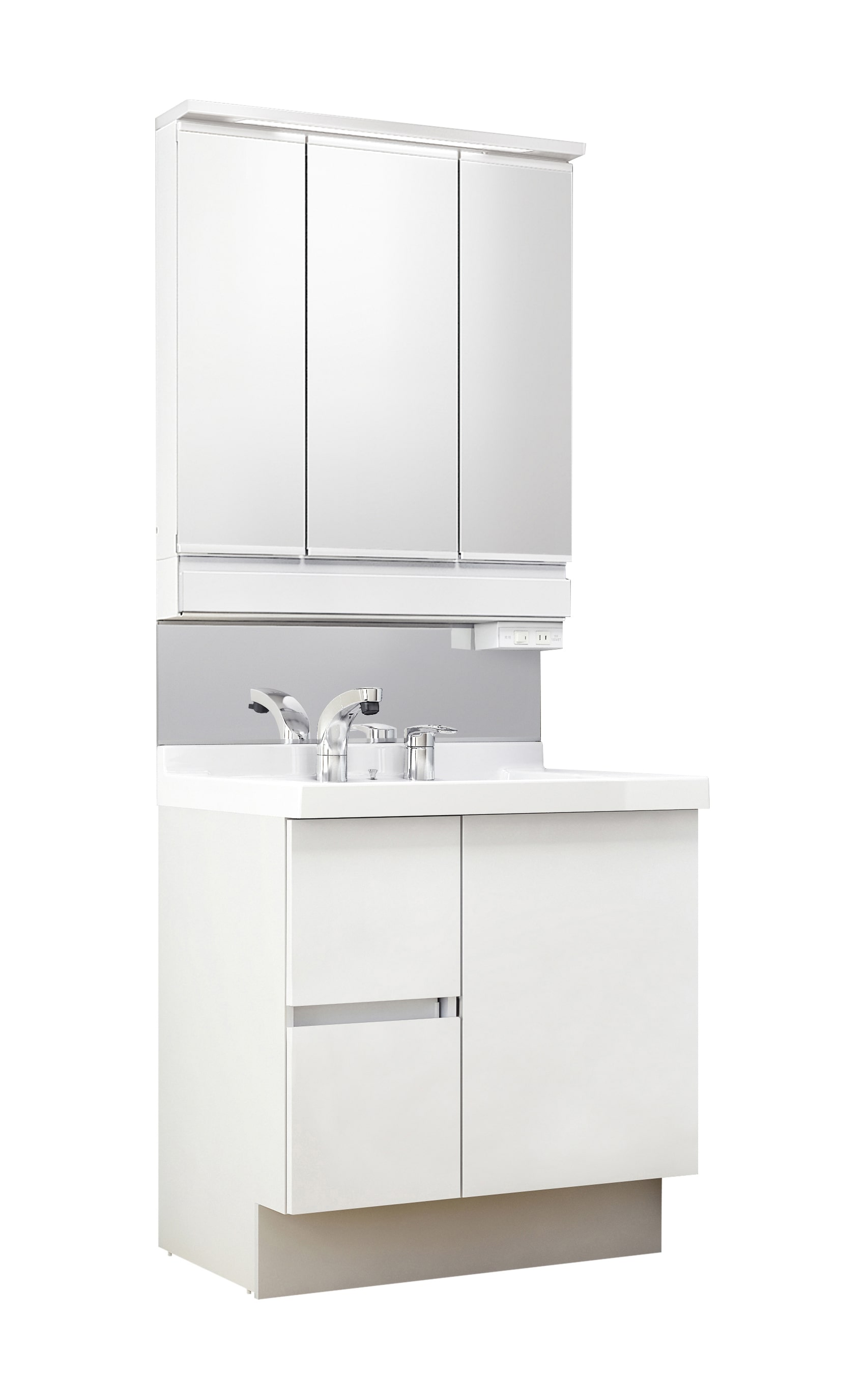 LIXIL 洗面化粧台 J1 間口75cm SP三面鏡片引出