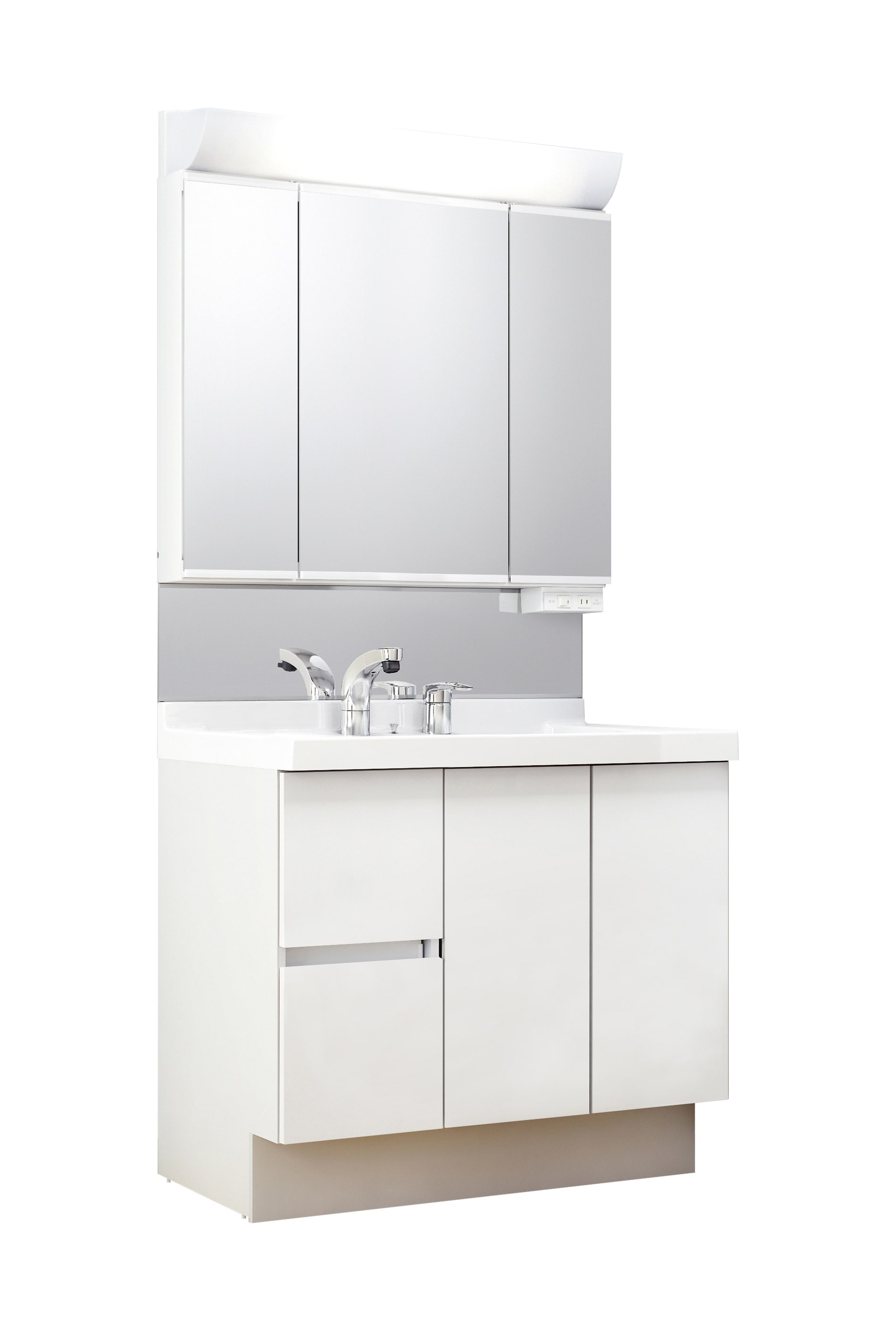 LIXIL 洗面化粧台 J1 間口90cm 三面鏡片引出