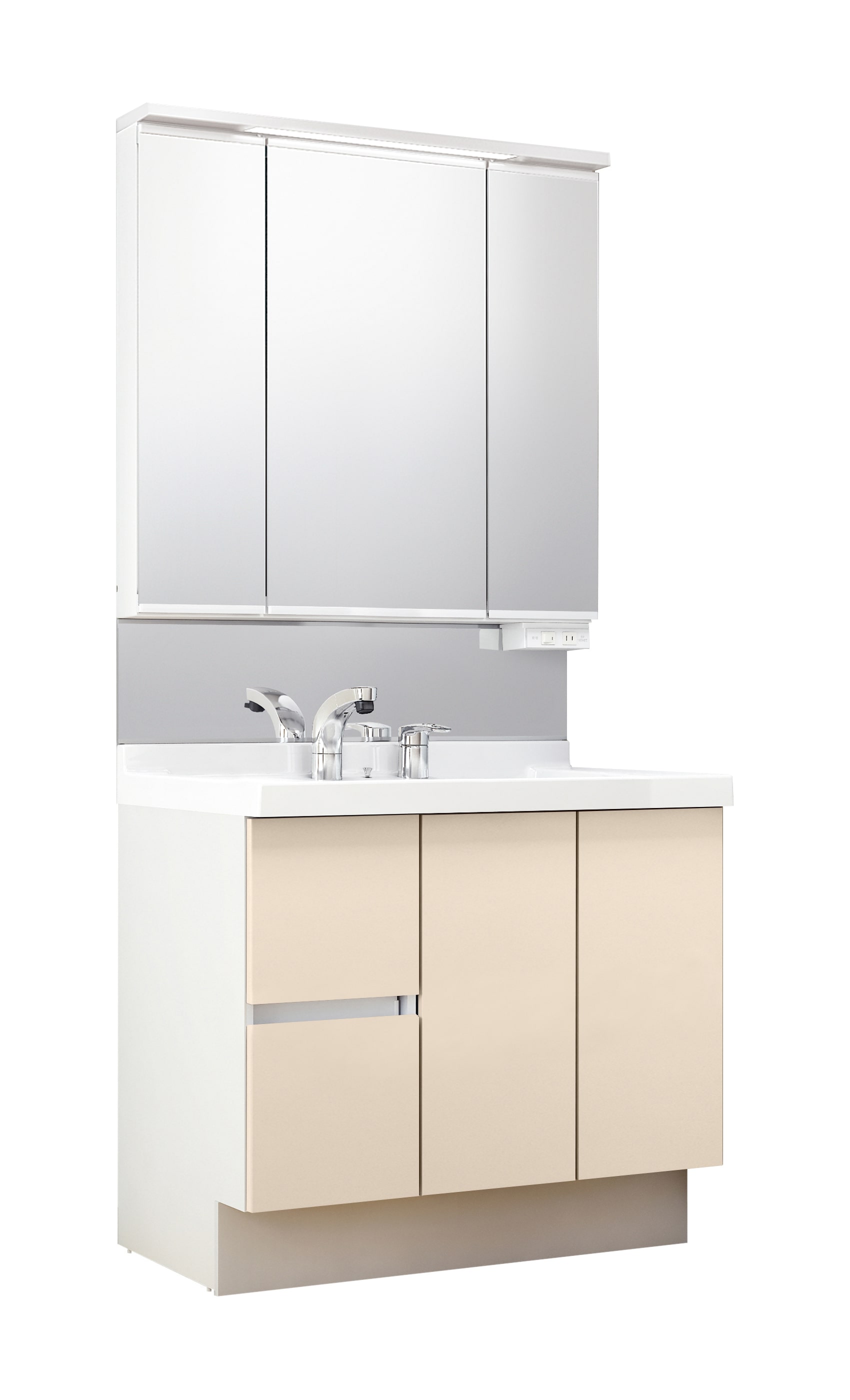 LIXIL 洗面化粧台 J1 間口90cm 三面鏡片引出