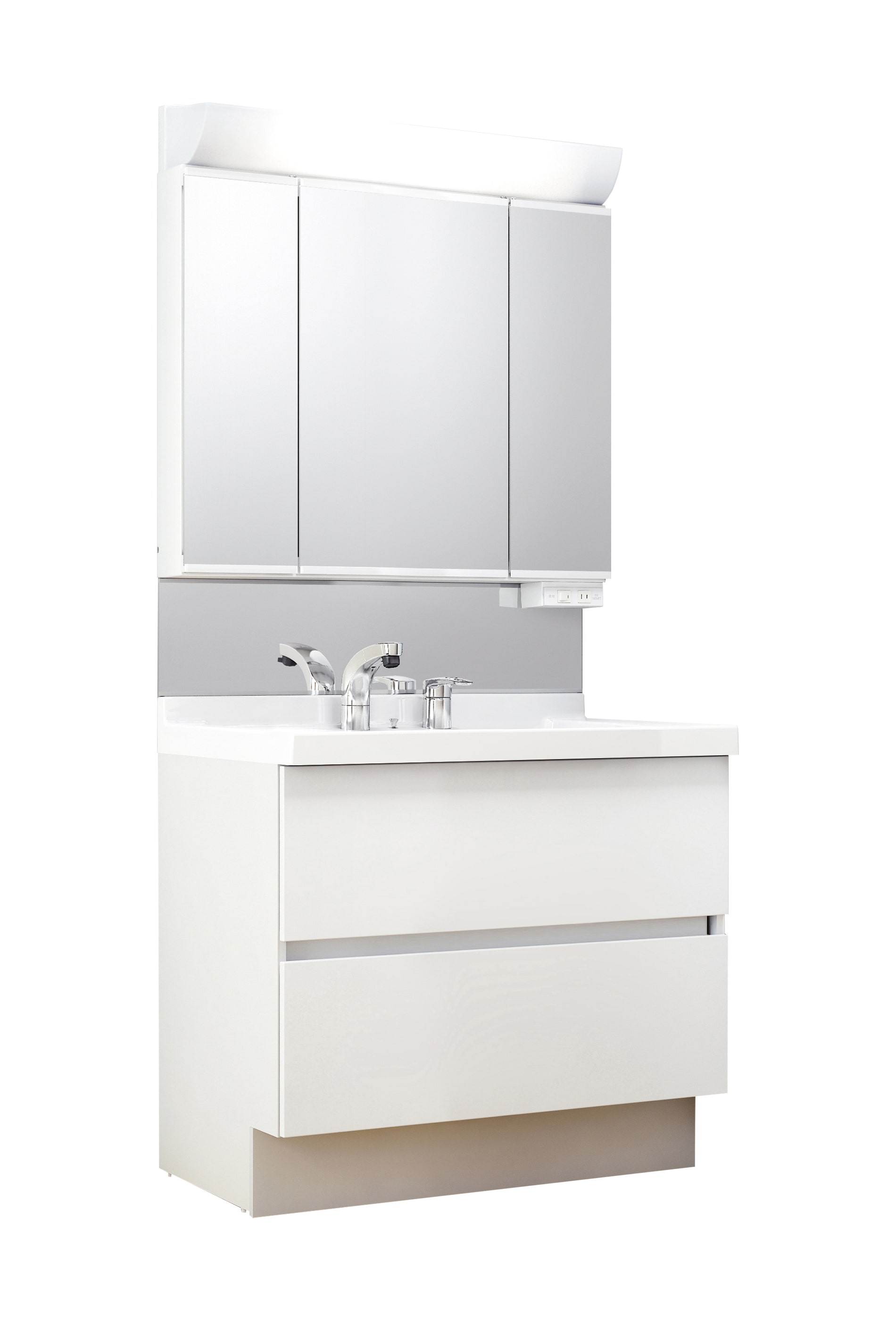 LIXIL 洗面化粧台 J1 間口90cm 三面鏡2段引出