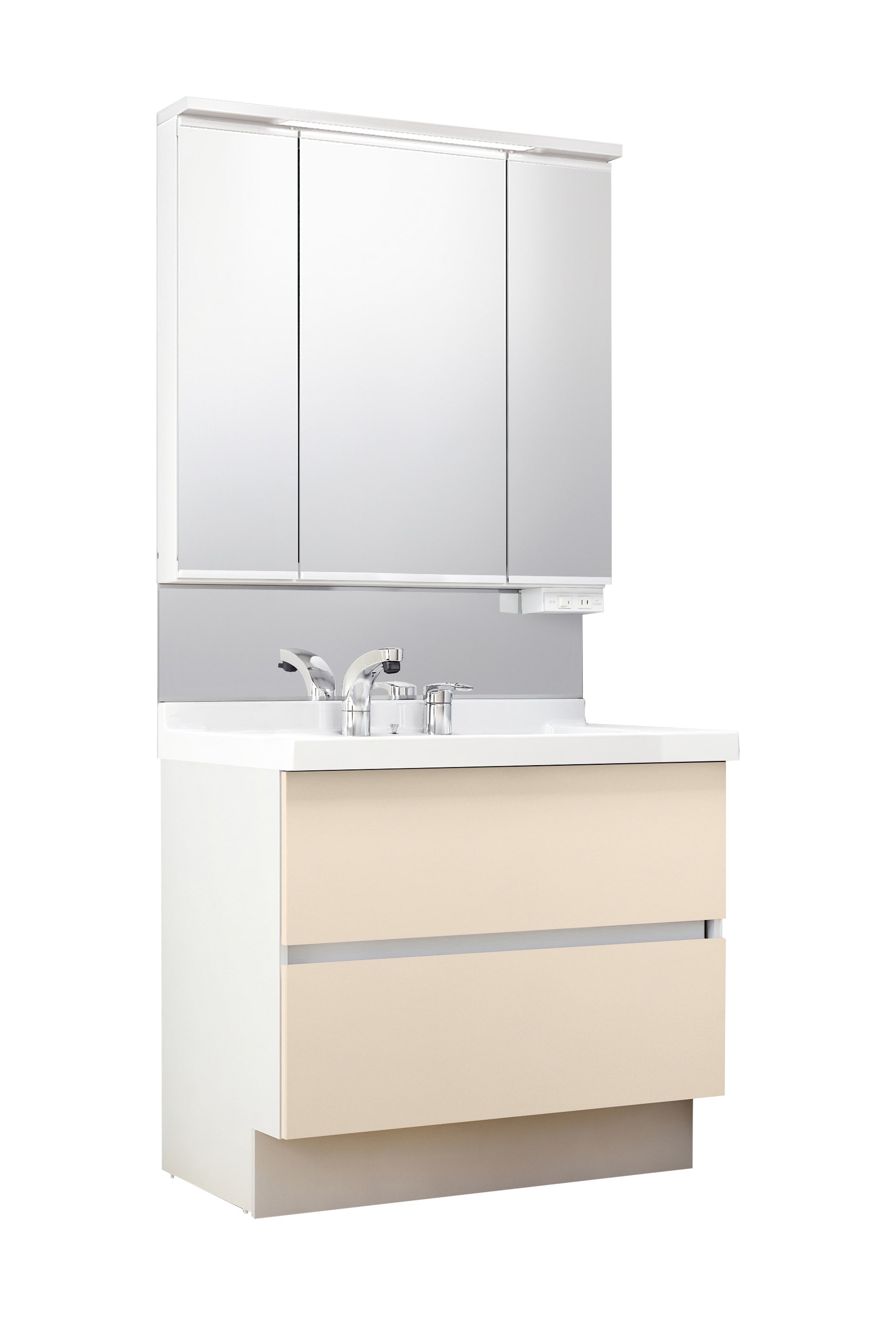 LIXIL 洗面化粧台 J1 間口90cm 三面鏡2段引出