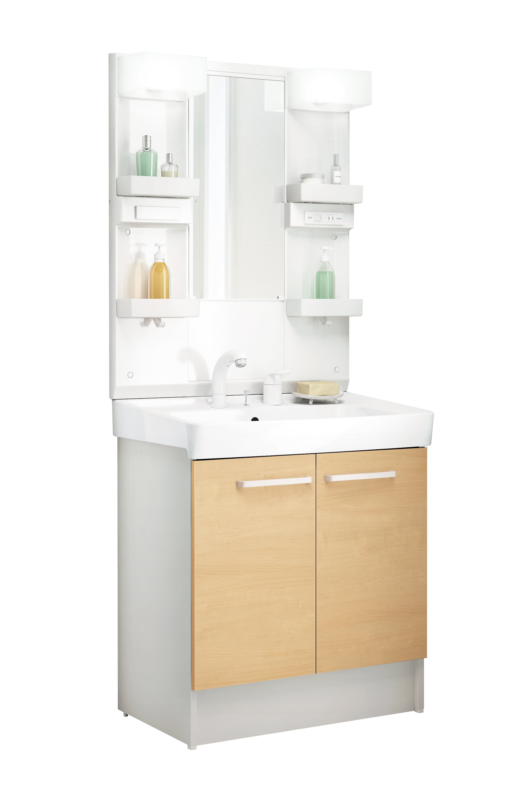 LIXIL 洗面化粧台 D7 間口75cm 洗髪1面鏡2枚扉 クリエペール