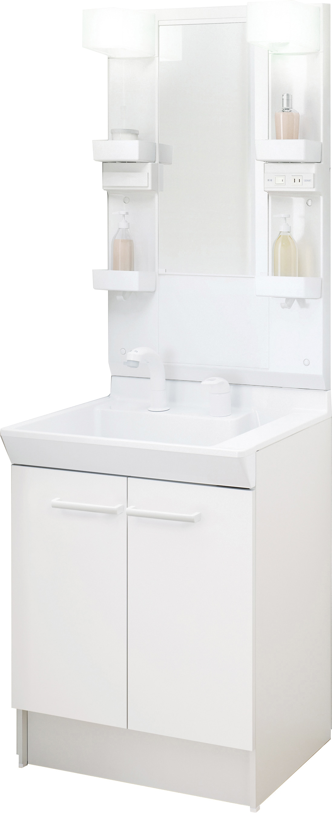 LIXIL 洗面化粧台 V1 間口60cm 洗髪1面鏡2枚扉 ホワイト
