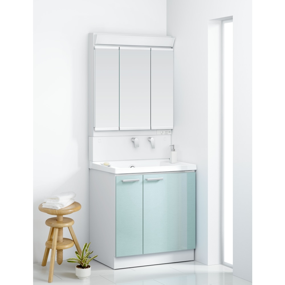 TOTO 洗面化粧台 KZ 間口75cm 3面鏡片引出