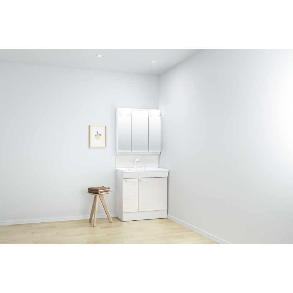 TOTO 洗面化粧台 KC 間口75cm 3面鏡片引出