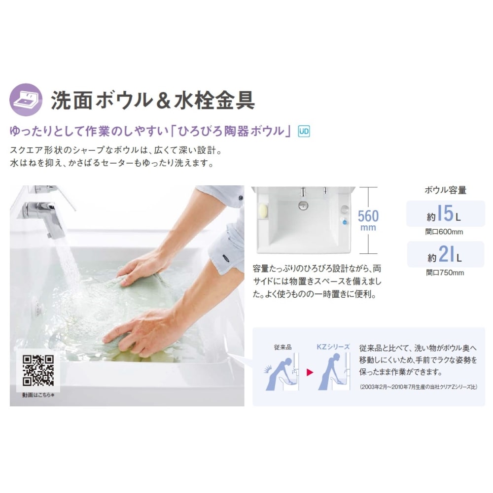 TOTO 洗面化粧台 KZ 間口60cm 2面鏡2枚扉 パナシェホワイト