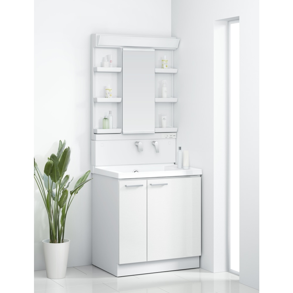 TOTO 洗面化粧台 KZ 間口75cm 除菌 1面鏡片引出