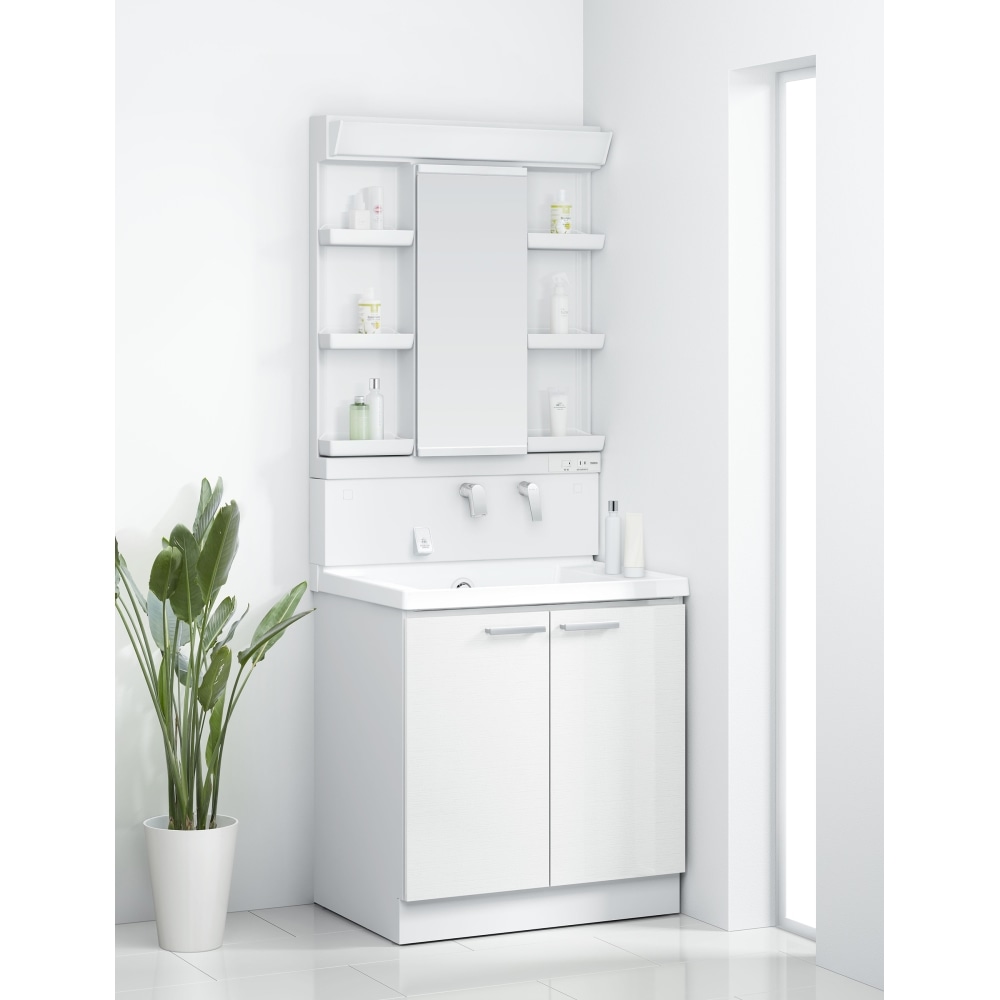 TOTO 洗面化粧台 KZ 間口75cm 除菌1面鏡2枚扉