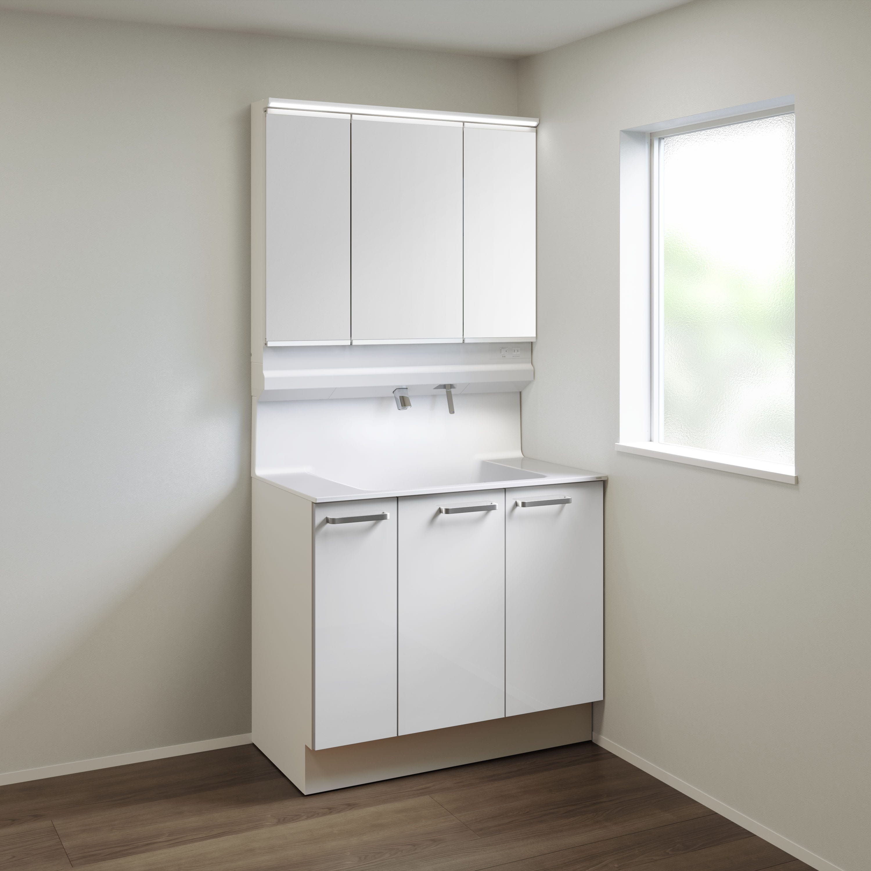 TOTO 洗面化粧台 オクターブLite 間口90cm S3面鏡片引出