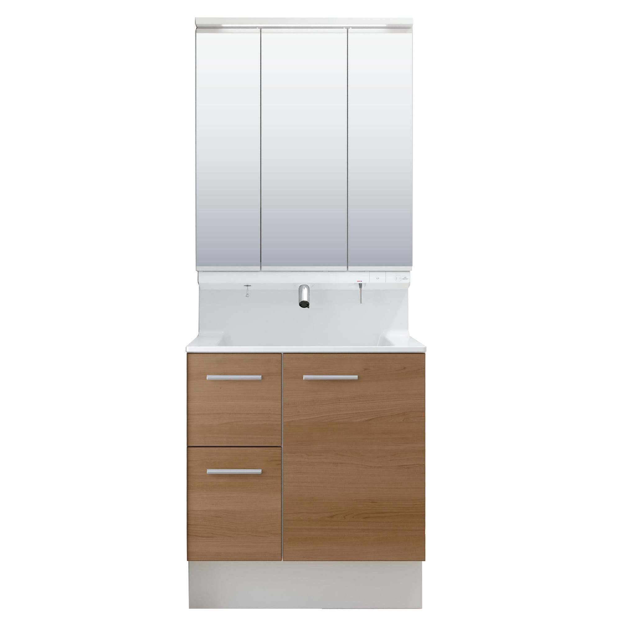 LIXIL 洗面化粧台 R1 間口75cm タッチレス三面鏡片引出