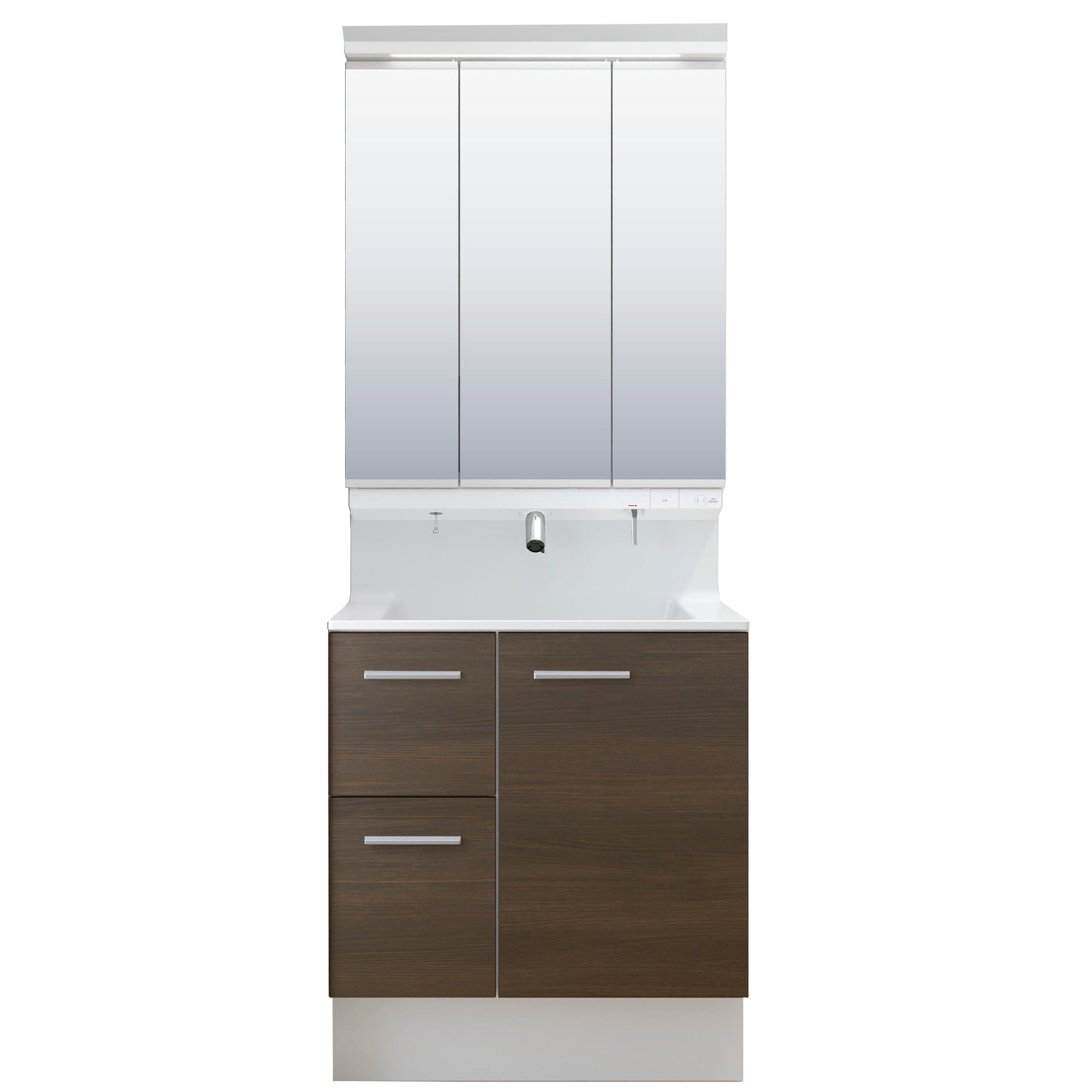 LIXIL 洗面化粧台 R1 間口75cm タッチレス三面鏡片引出