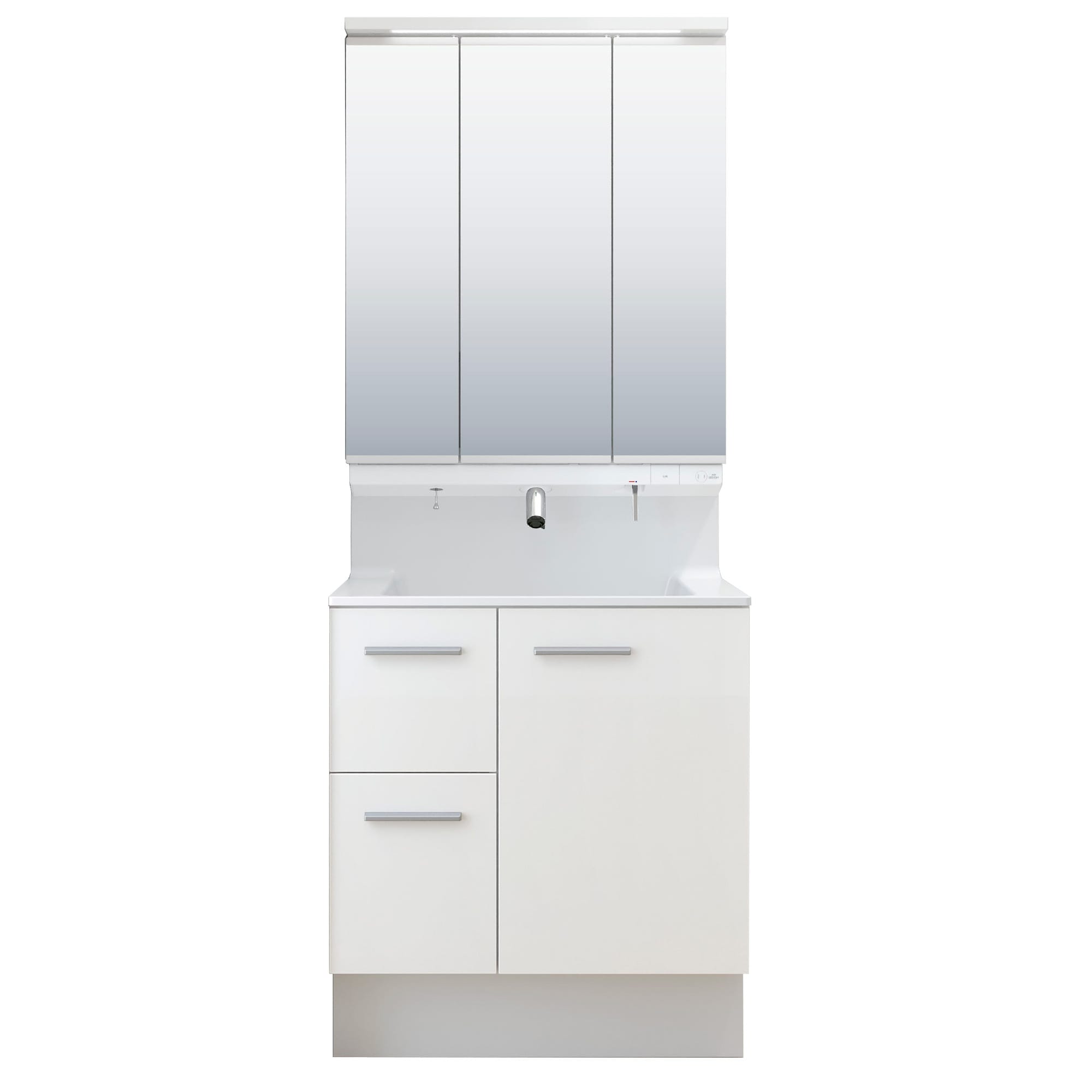 LIXIL 洗面化粧台 R1 間口75cm タッチレス三面鏡片引出